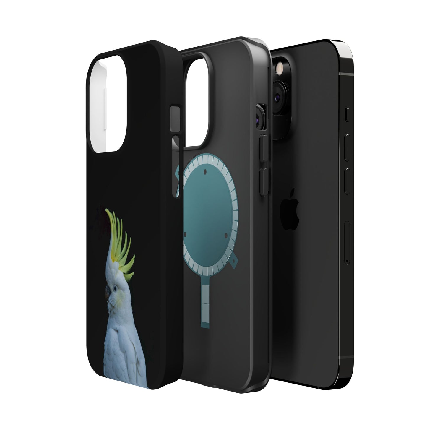 Sulphur Crested Cockatoo - Magnetic Impact-Resistant Phone Case - Fono Caso x EstebantheNatureman - Wildlife Case - Gift for Bird Lovers