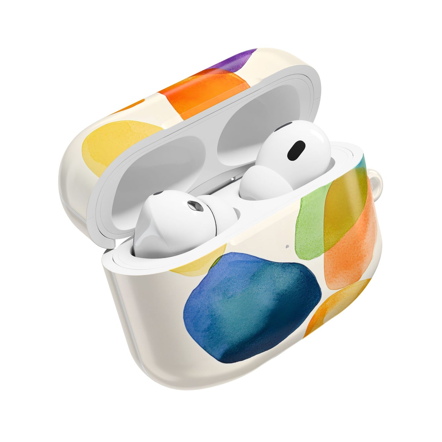 Colorful Abstract Organic Shapes_18 Customizable AirPods Case, Protective Cover, Unique Design