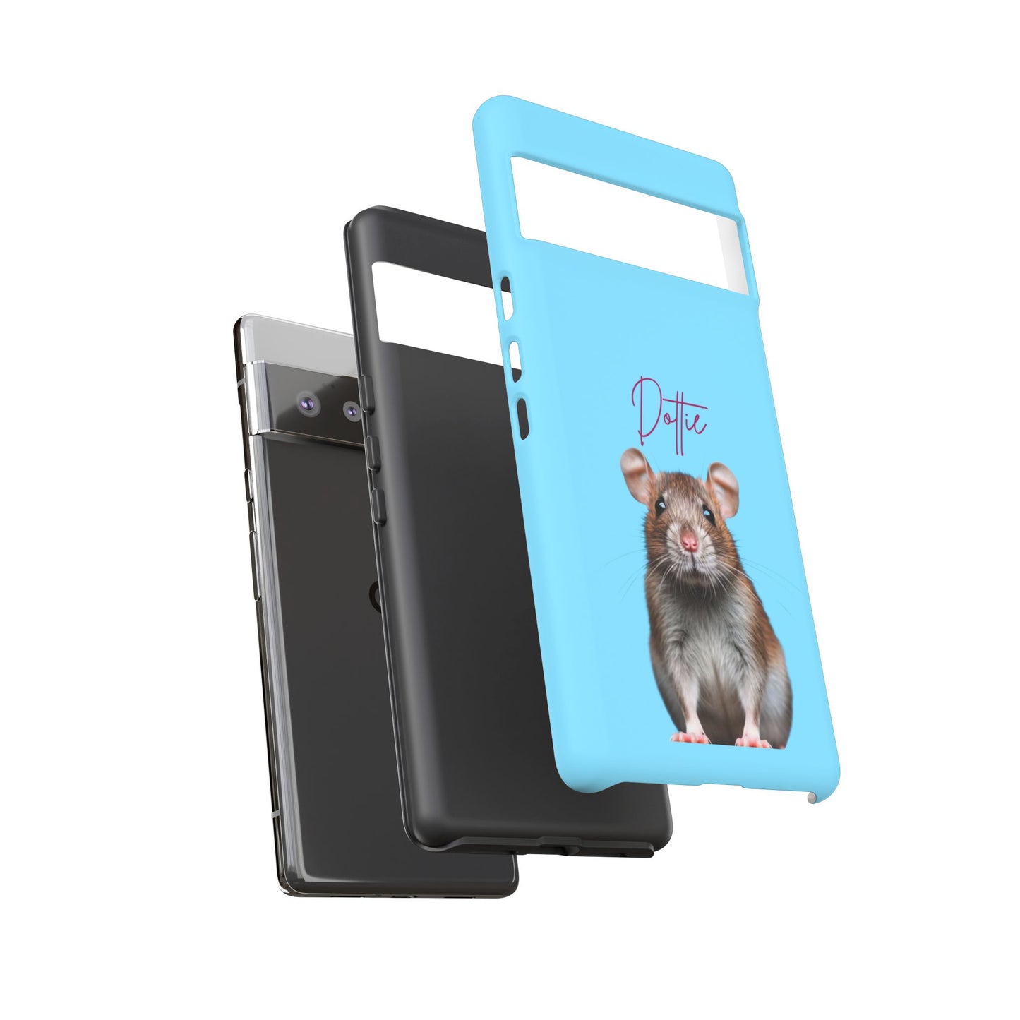 Customizable Pet Tough Phone Case Your Pet Photo or Digital Painting with Name_8 iPhone 16, 15 Pro Max, 15 Plus, Samsung S24 Ultra, Pixel 7