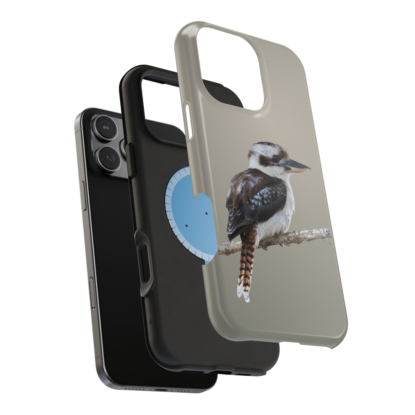Kookaburra - Magnetic Impact-Resistant Phone Case - Fono Caso x EstebantheNatureman - Wildlife Photography Case - Gift for Bird Lovers