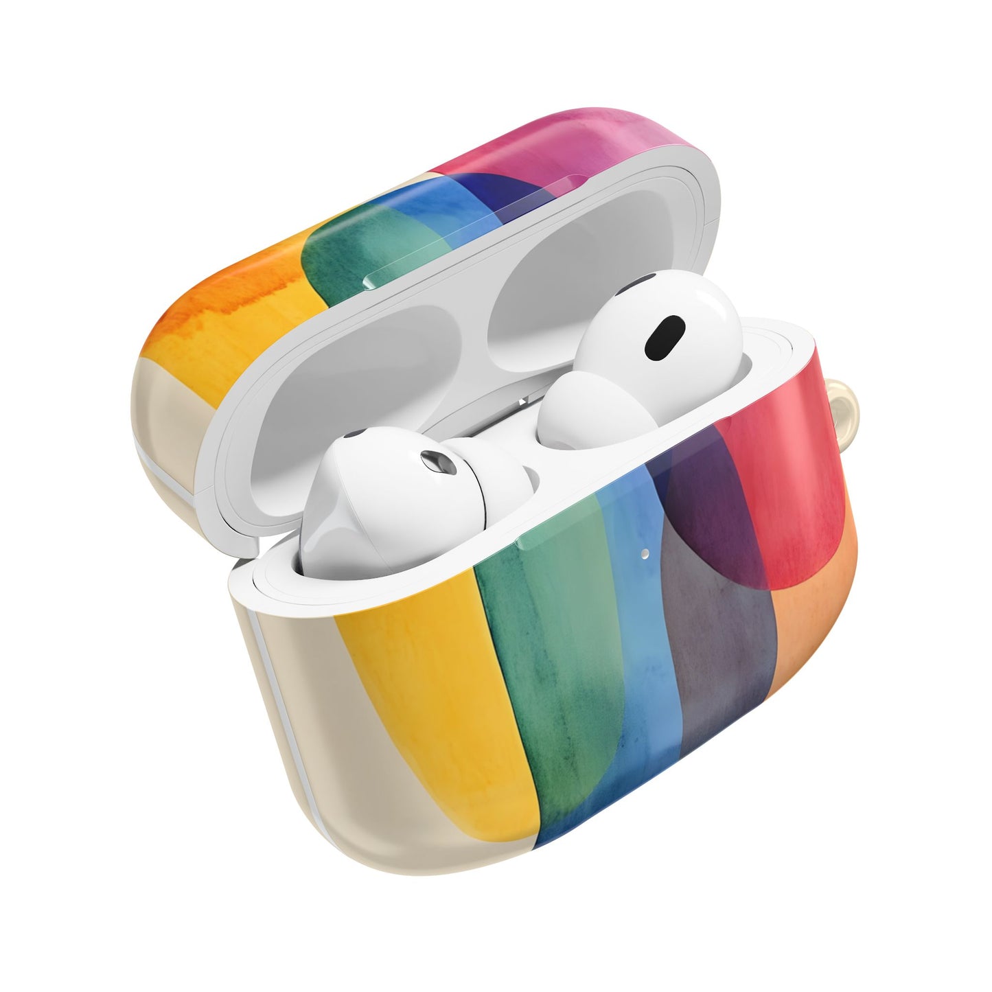 Colorful Abstract Organic Shapes_17 Customizable AirPods Case, Protective Cover, Unique Design