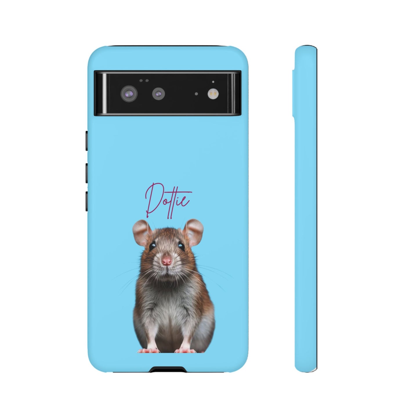 Customizable Pet Tough Phone Case Your Pet Photo or Digital Painting with Name_8 iPhone 16, 15 Pro Max, 15 Plus, Samsung S24 Ultra, Pixel 7