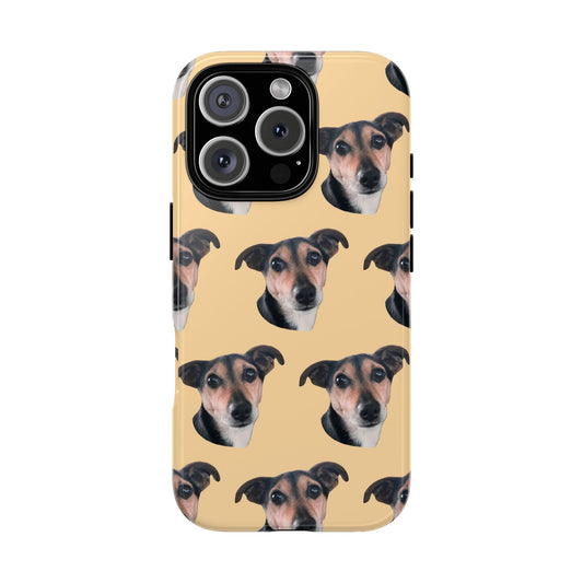 Customizable Pet Tough Phone Case Your Pet Photo or Digital Painting with Name_10 iPhone 16, 15 Pro Max, 15 Plus, Samsung S24 Ultra, Pixel 7