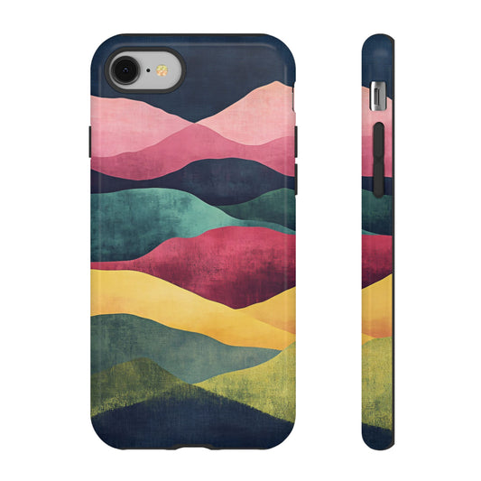 Water Color Abstract Landscape_13 Customizable Tough Phone Case for iPhone 16, 15 Pro Max, Samsung S24 Ultra, Pixel 7 & more