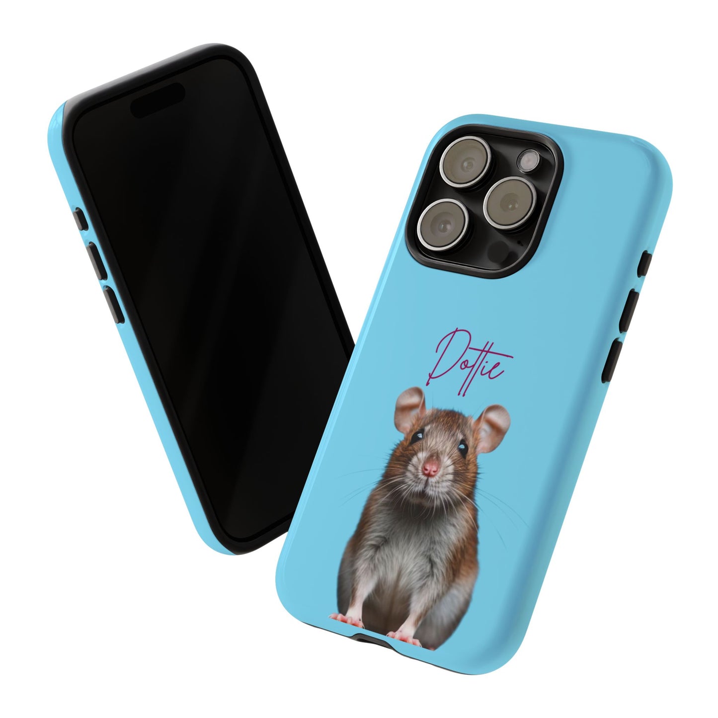 Customizable Pet Tough Phone Case Your Pet Photo or Digital Painting with Name_8 iPhone 16, 15 Pro Max, 15 Plus, Samsung S24 Ultra, Pixel 7