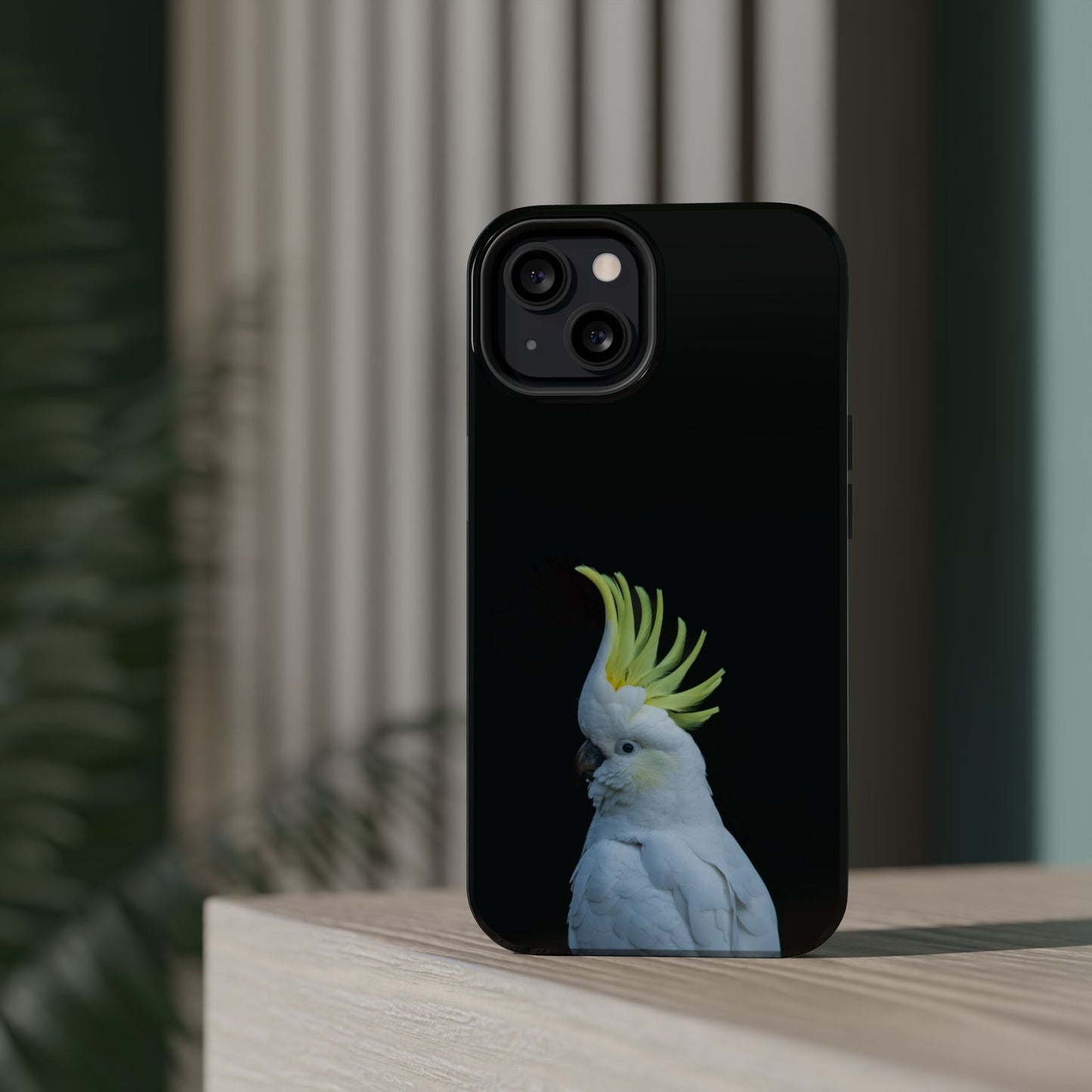 Sulphur Crested Cockatoo - Magnetic Impact-Resistant Phone Case - Fono Caso x EstebantheNatureman - Wildlife Case - Gift for Bird Lovers