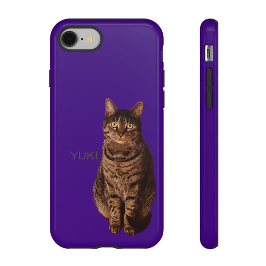 Custom Pet Tough Phone Case Your Pet Photo or Digital Painting with Name_6 for iPhone 15, 15 Pro Max, 15 Plus, Samsung S24 Ultra, Pixel 7