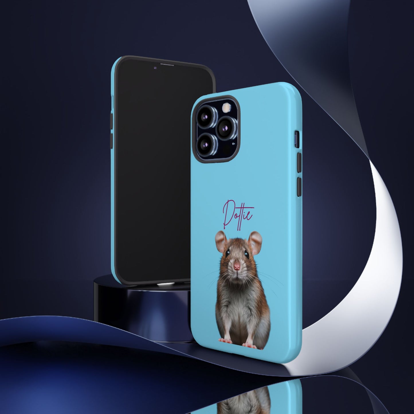 Customizable Pet Tough Phone Case Your Pet Photo or Digital Painting with Name_8 iPhone 16, 15 Pro Max, 15 Plus, Samsung S24 Ultra, Pixel 7