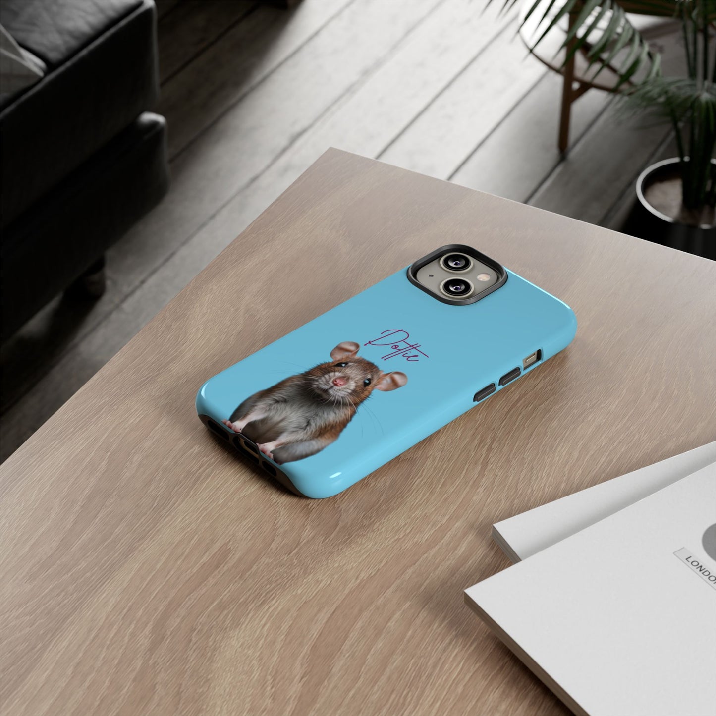 Customizable Pet Tough Phone Case Your Pet Photo or Digital Painting with Name_8 iPhone 16, 15 Pro Max, 15 Plus, Samsung S24 Ultra, Pixel 7