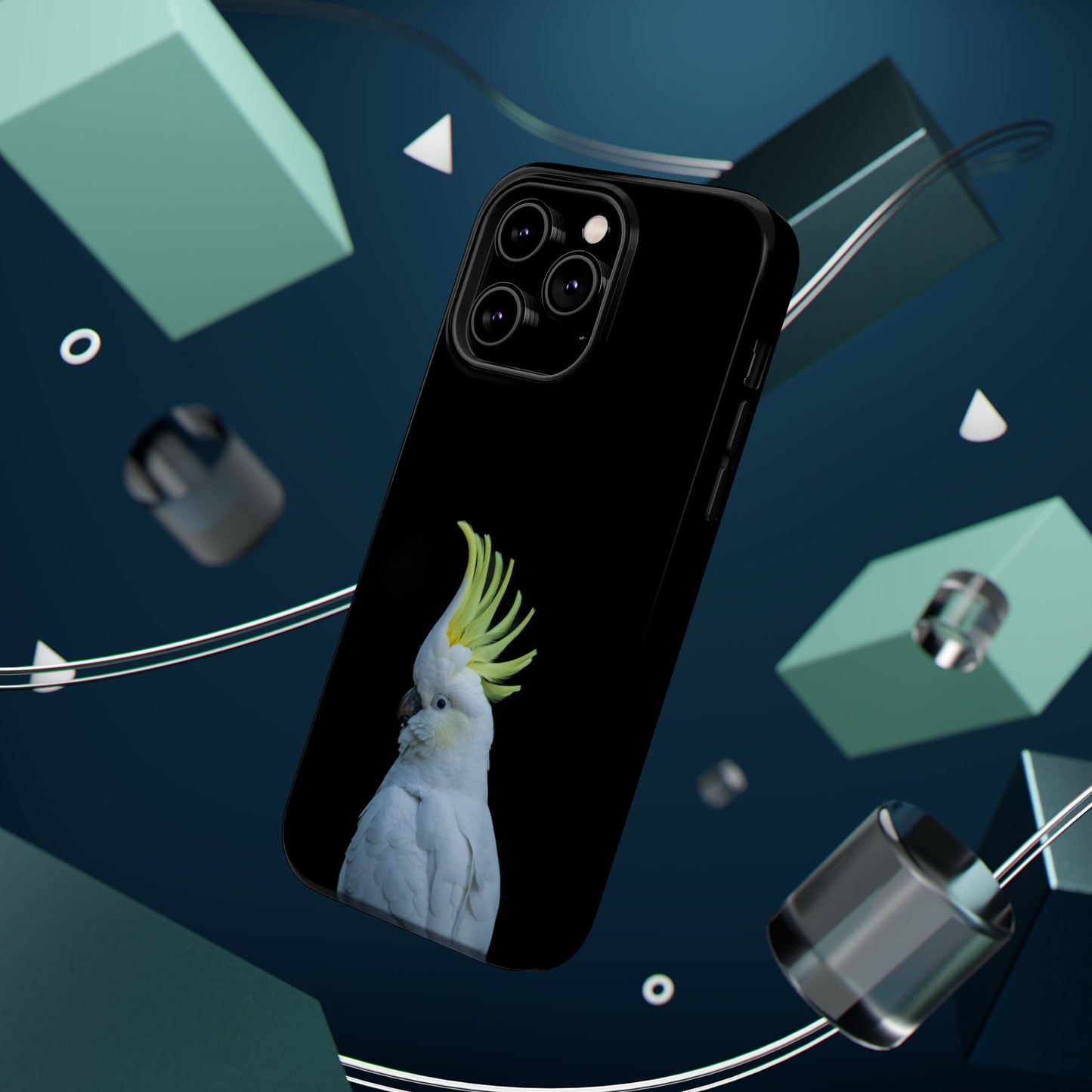Sulphur Crested Cockatoo - Magnetic Impact-Resistant Phone Case - Fono Caso x EstebantheNatureman - Wildlife Case - Gift for Bird Lovers