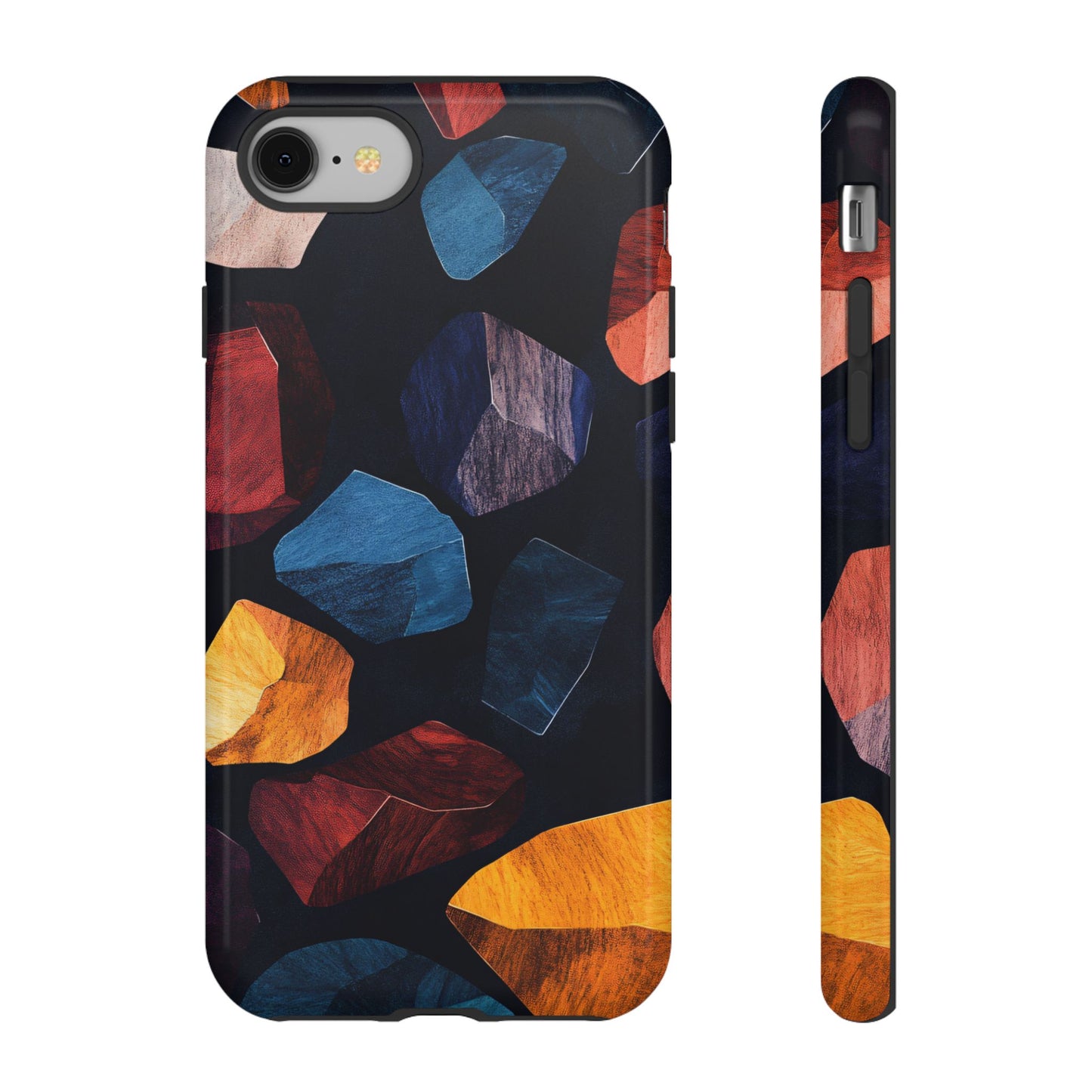 Colorful Abstract Organic Shapes_2 Customizable Tough Phone Case for iPhone 16, 15 Pro Max, Samsung S24 Ultra, Pixel 7 & more