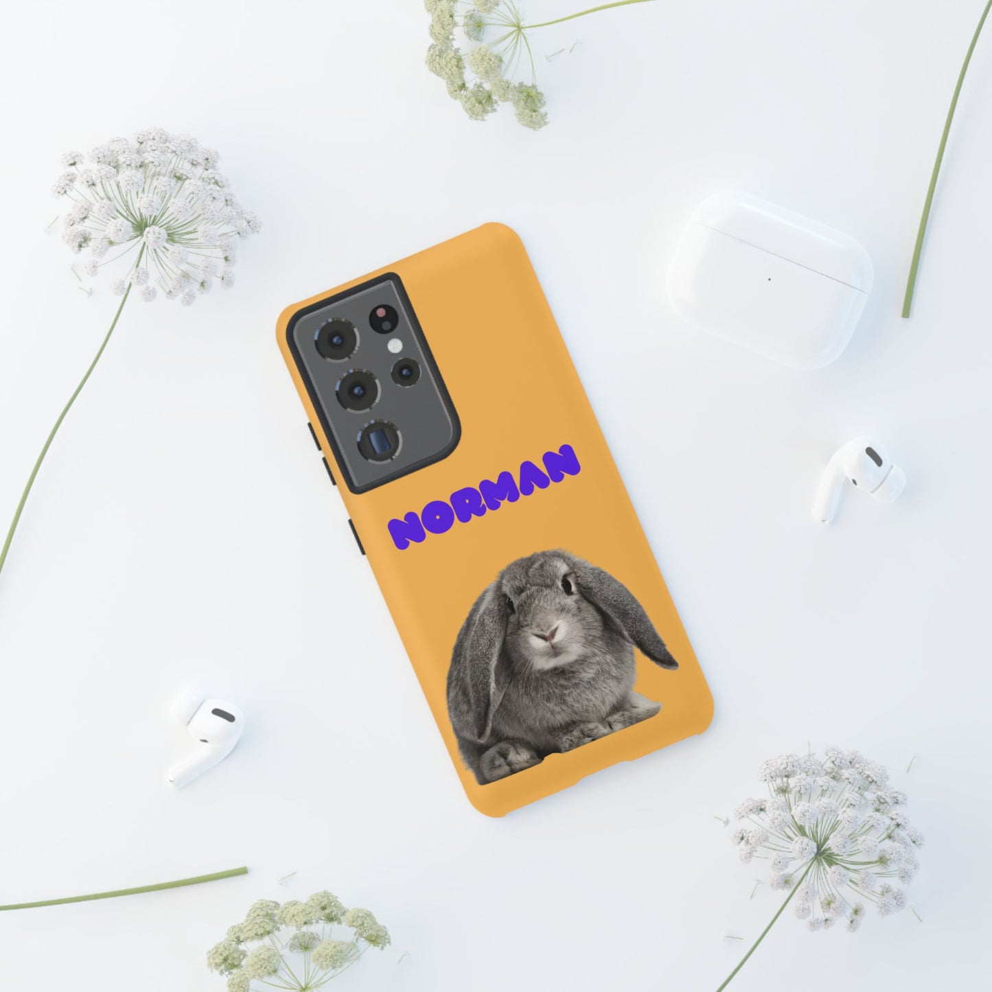 Customizable Pet Tough Phone Case Your Pet Photo or Digital Painting with Name_7