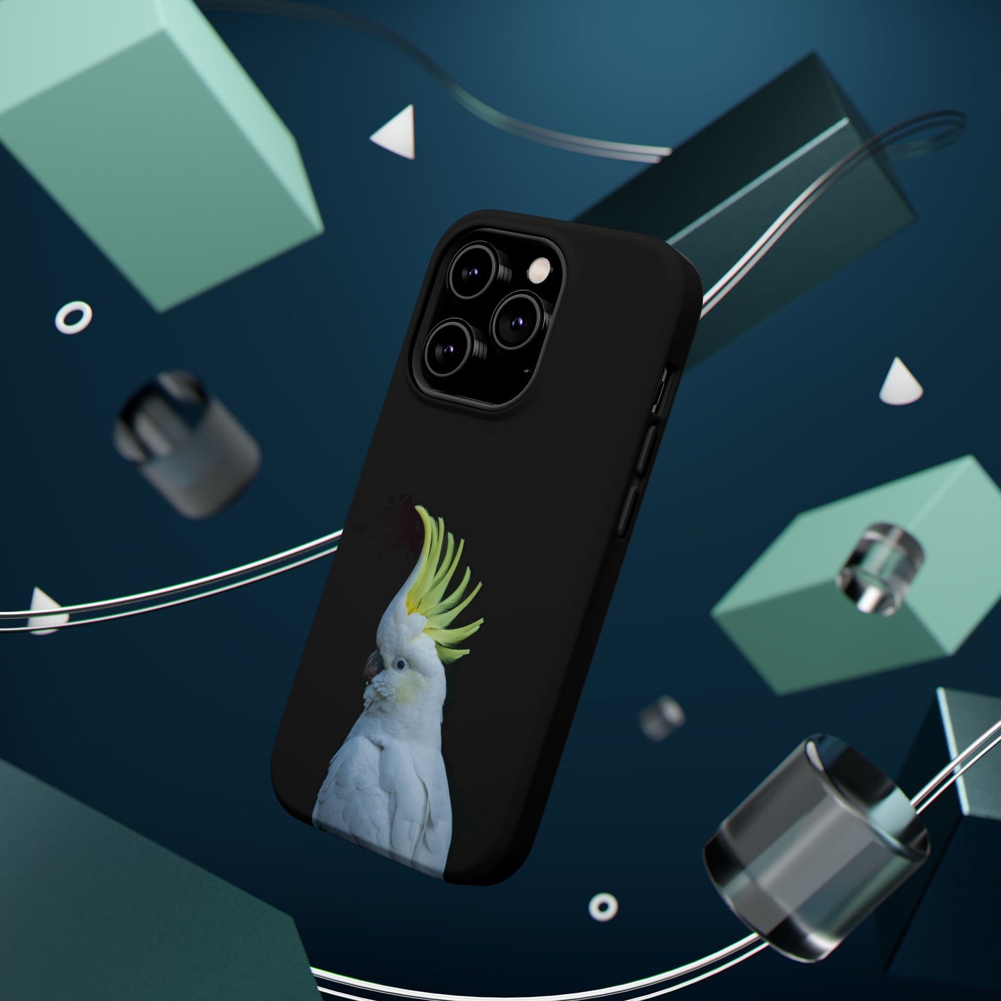 Sulphur Crested Cockatoo - Magnetic Impact-Resistant Phone Case - Fono Caso x EstebantheNatureman - Wildlife Case - Gift for Bird Lovers