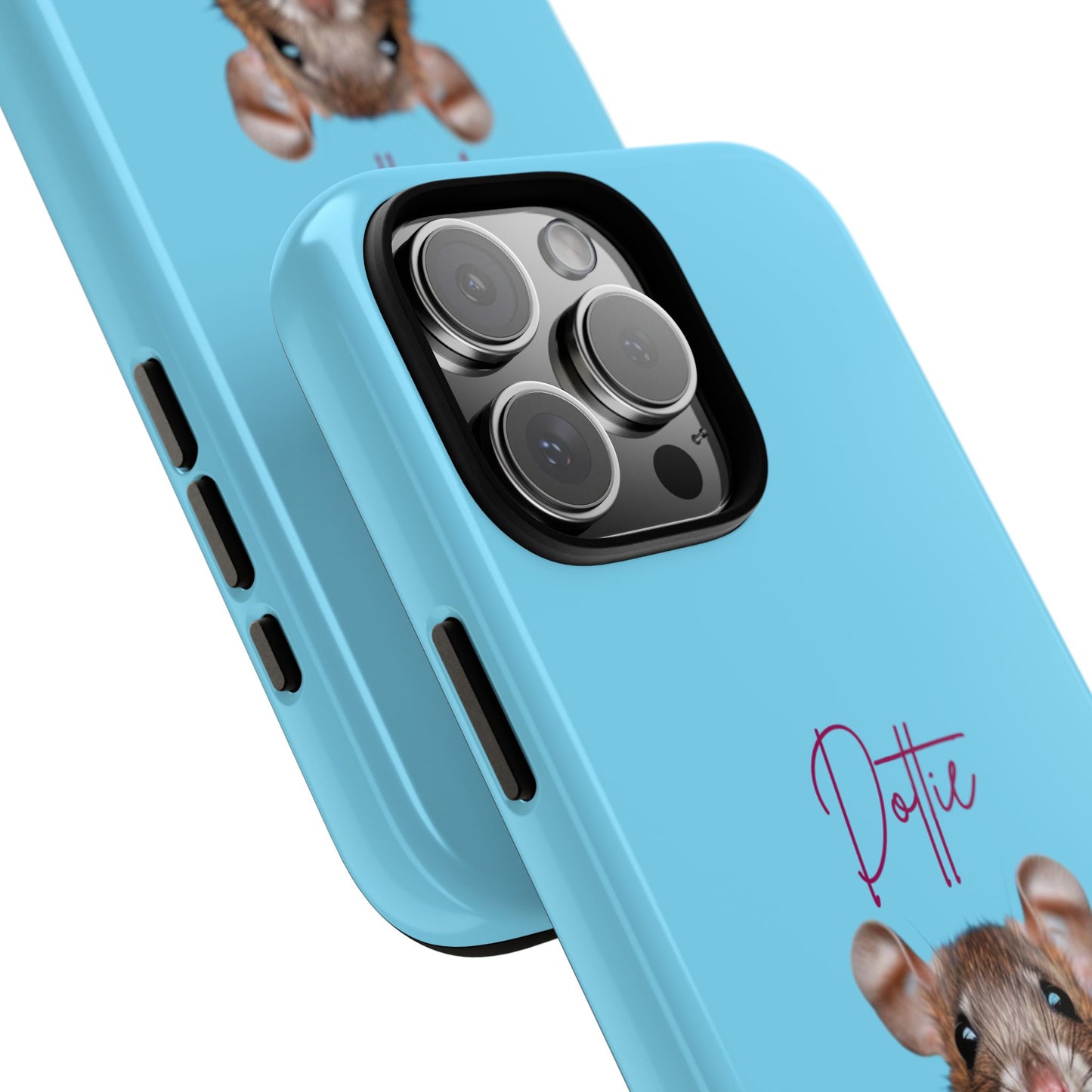 Customizable Pet Tough Phone Case Your Pet Photo or Digital Painting with Name_8 iPhone 16, 15 Pro Max, 15 Plus, Samsung S24 Ultra, Pixel 7
