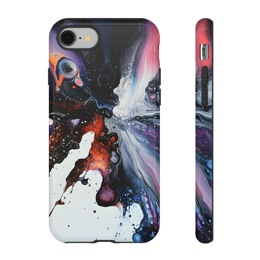 Psychedelic Modern Abstract_6 Customizable Tough Phone Case for iPhone 16, 15 Pro Max, Samsung S24 Ultra, Pixel 7 & more