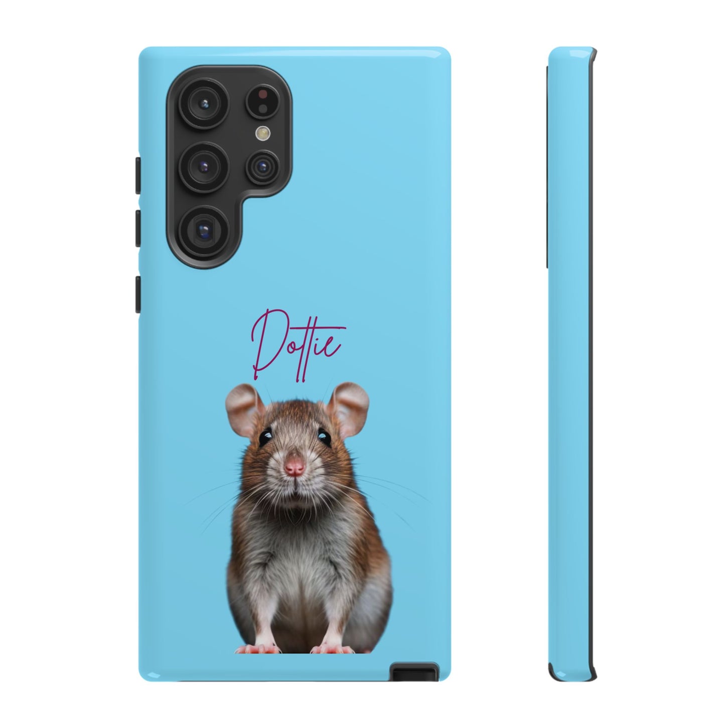 Customizable Pet Tough Phone Case Your Pet Photo or Digital Painting with Name_8 iPhone 16, 15 Pro Max, 15 Plus, Samsung S24 Ultra, Pixel 7