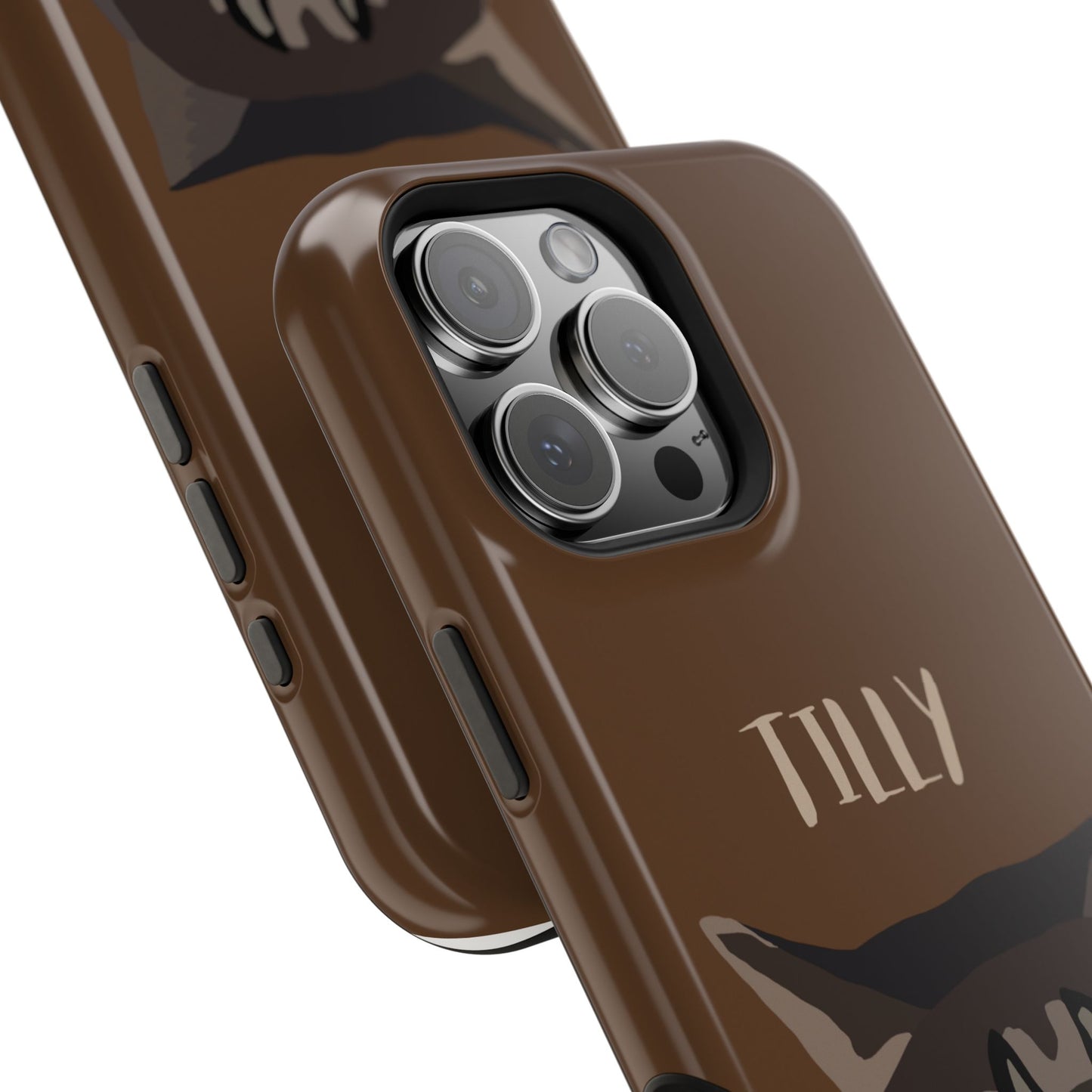 Customizable Magnetic Impact-Resistant Phone Case Your Pet Photo or Digital Painting with Name_2_iPhone 13 and up