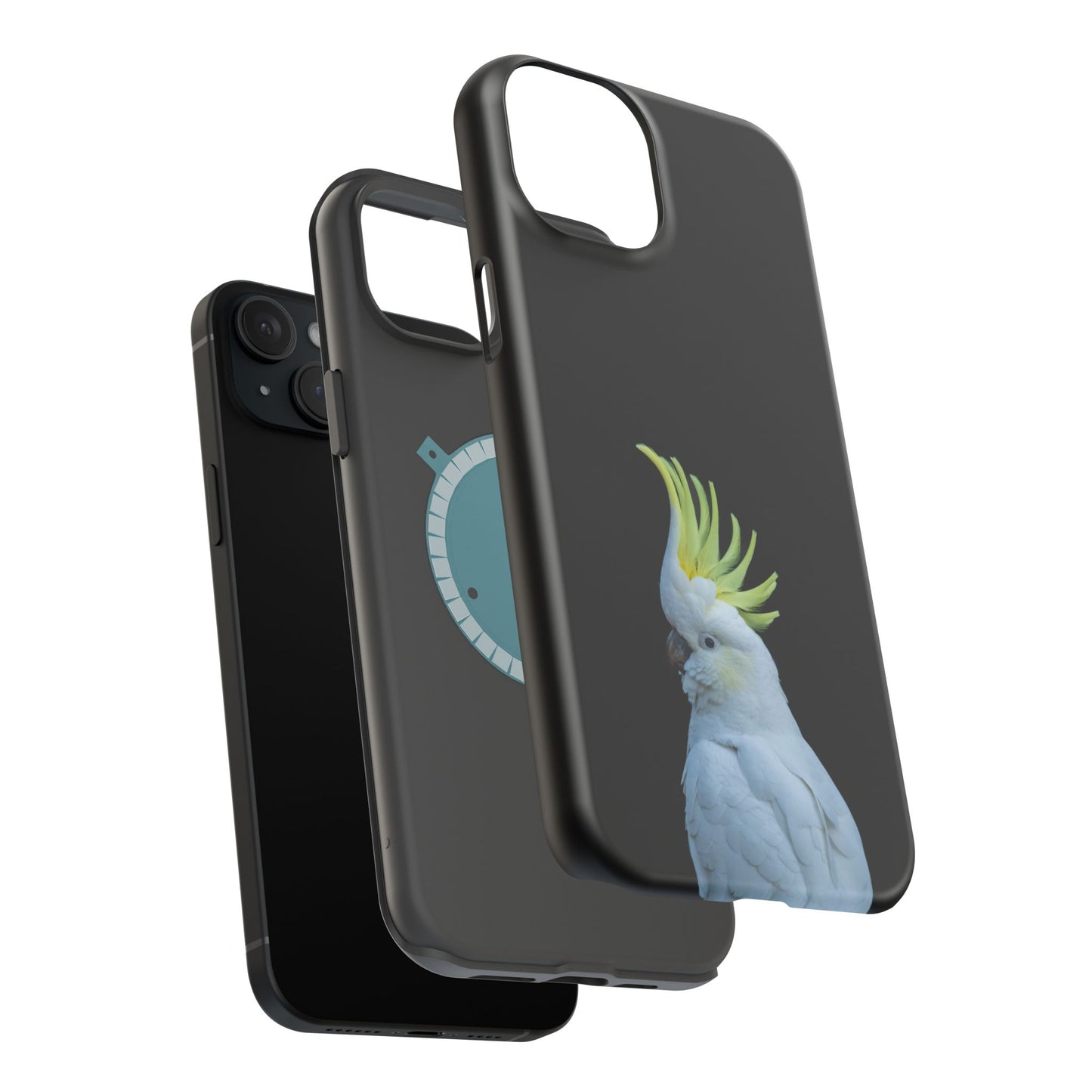 Sulphur Crested Cockatoo - Magnetic Impact-Resistant Phone Case - Fono Caso x EstebantheNatureman - Wildlife Case - Gift for Bird Lovers