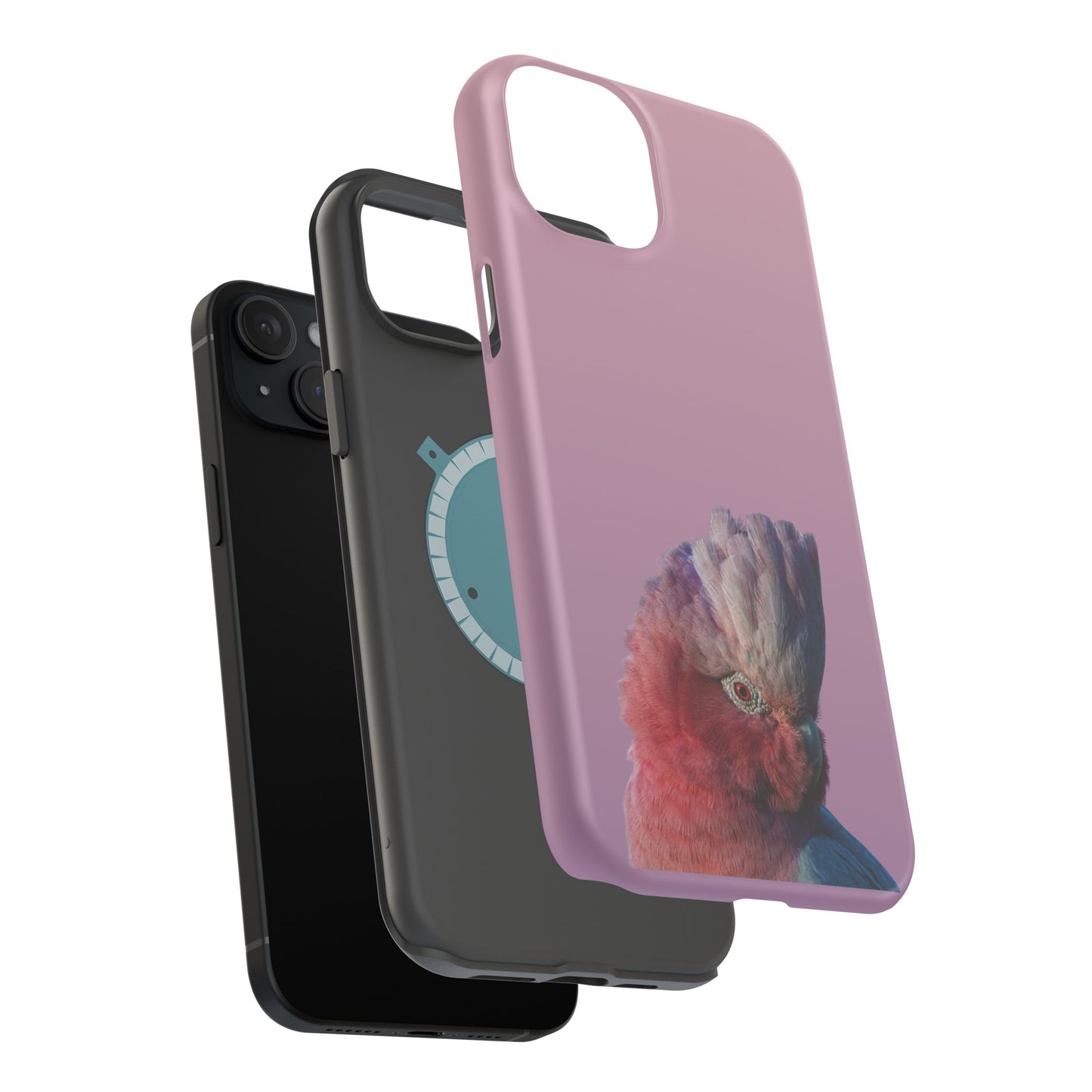 Galah - Magnetic Impact-Resistant Phone Case - Fono Caso x EstebantheNatureman - Wildlife Photography Case - Gift for Bird Lovers