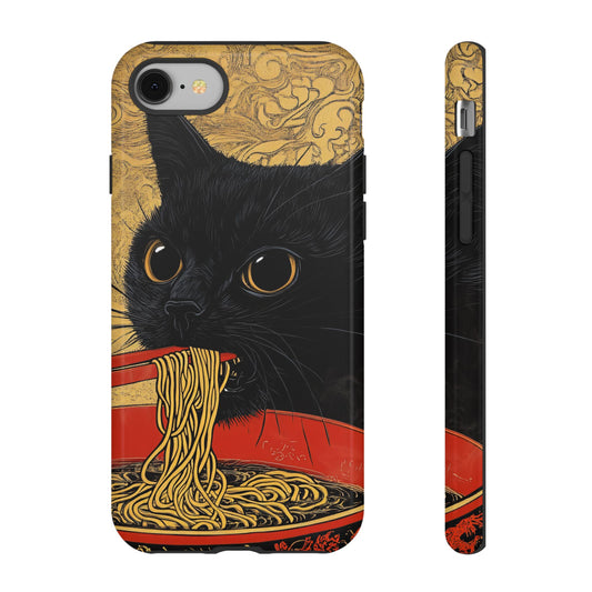 Cute Cat Illustration_3 Customizable Tough Phone Case for iPhone 16, 15 Pro Max, Samsung S24 Ultra, Pixel 7 & more