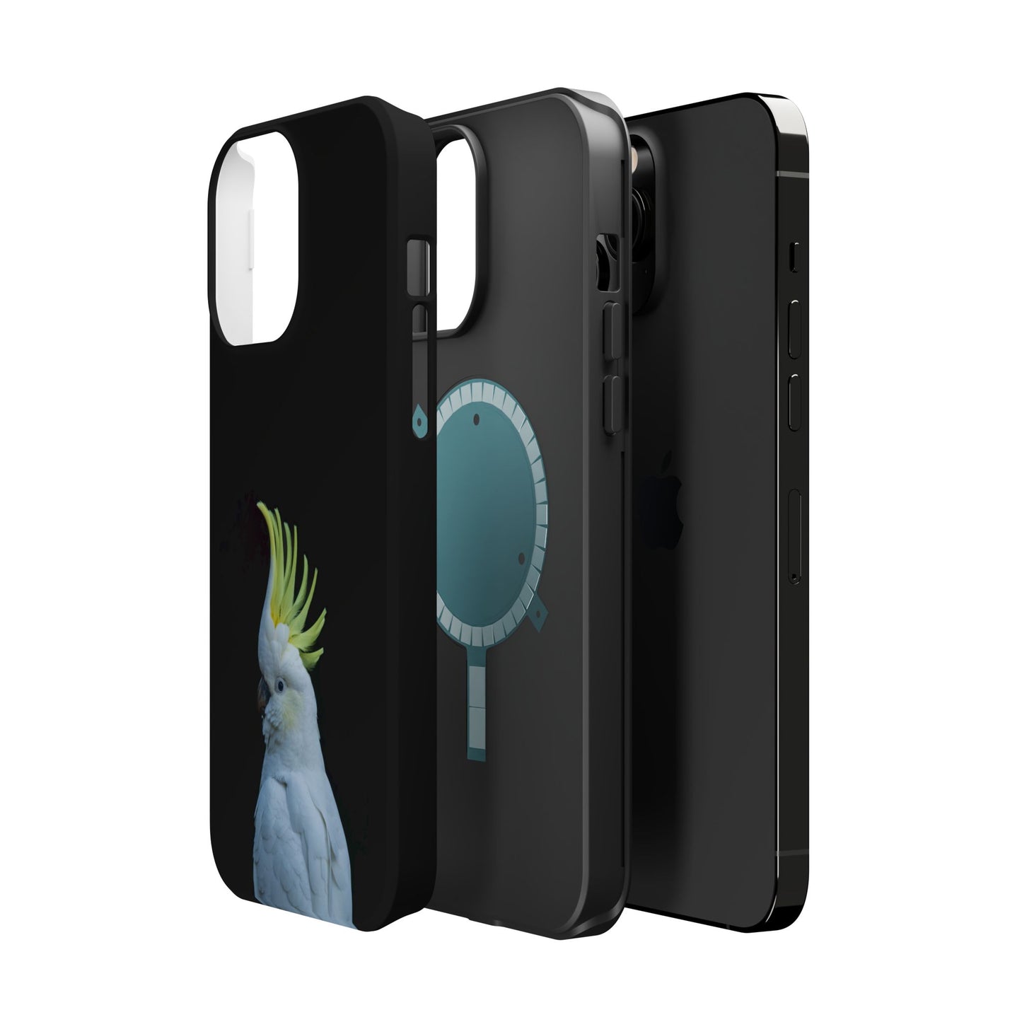Sulphur Crested Cockatoo - Magnetic Impact-Resistant Phone Case - Fono Caso x EstebantheNatureman - Wildlife Case - Gift for Bird Lovers