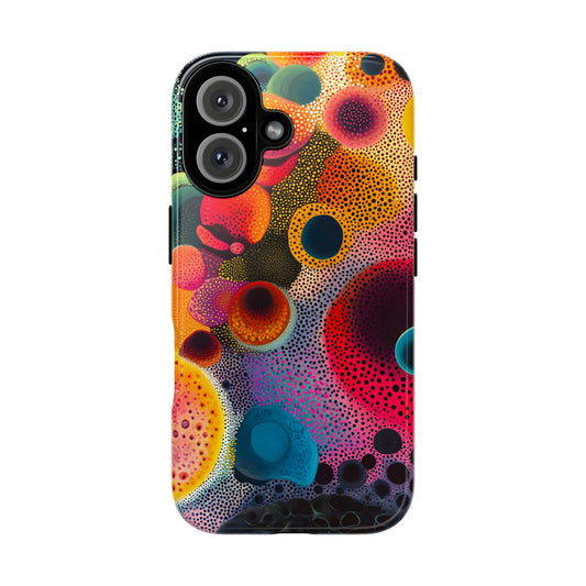 Colorful Abstract Organic Shapes_15 Customizable Tough Phone Case for iPhone 16, 15 Pro Max, Samsung S24 Ultra, Pixel 7 & more