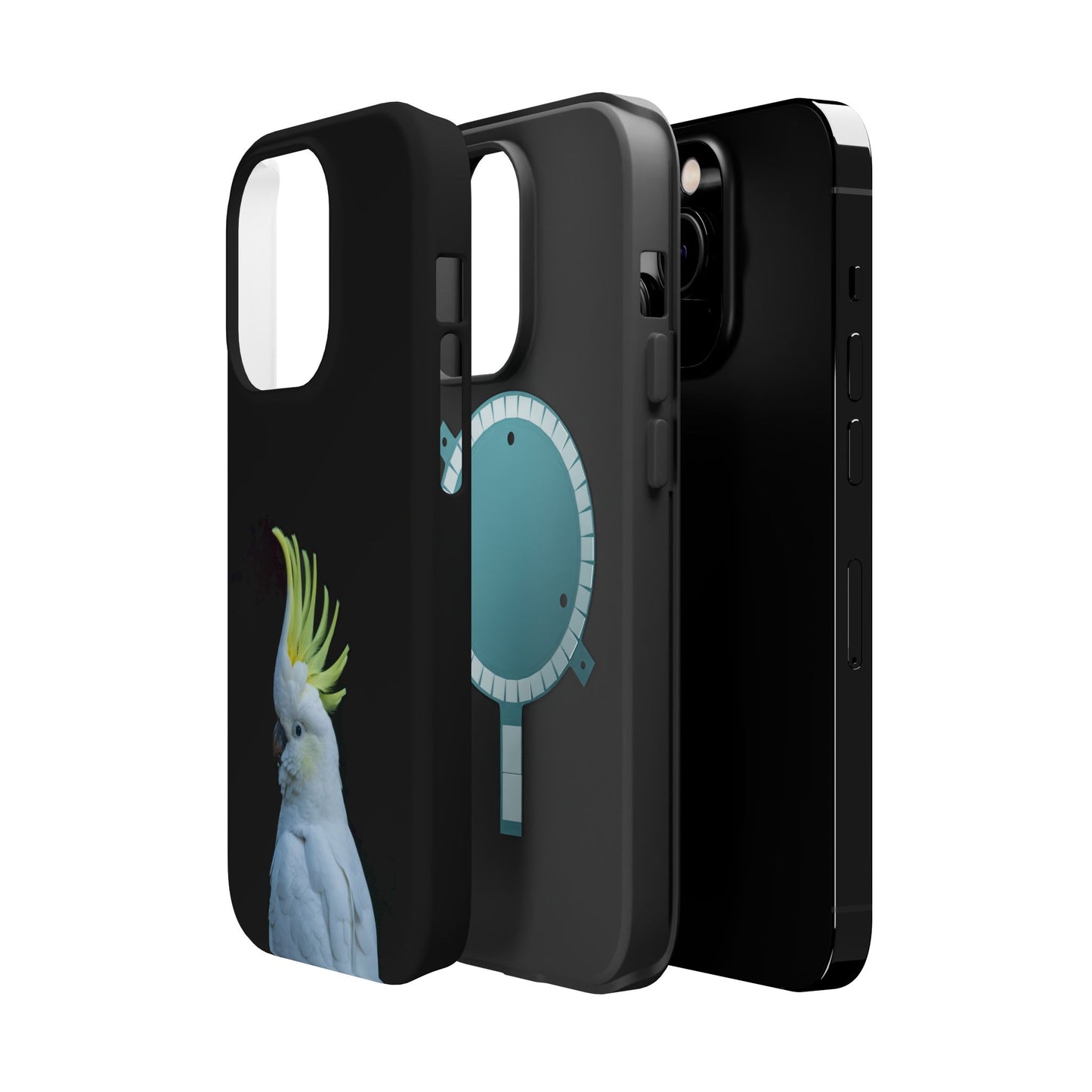 Sulphur Crested Cockatoo - Magnetic Impact-Resistant Phone Case - Fono Caso x EstebantheNatureman - Wildlife Case - Gift for Bird Lovers