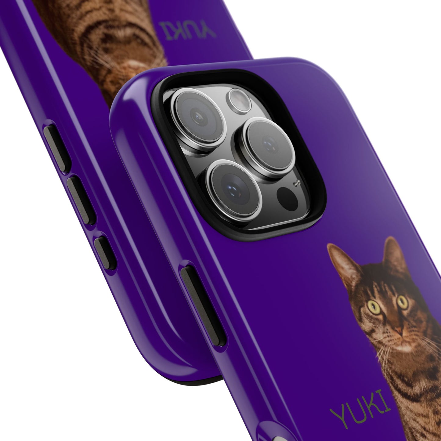 Custom Pet Tough Phone Case Your Pet Photo or Digital Painting with Name_6 for iPhone 15, 15 Pro Max, 15 Plus, Samsung S24 Ultra, Pixel 7