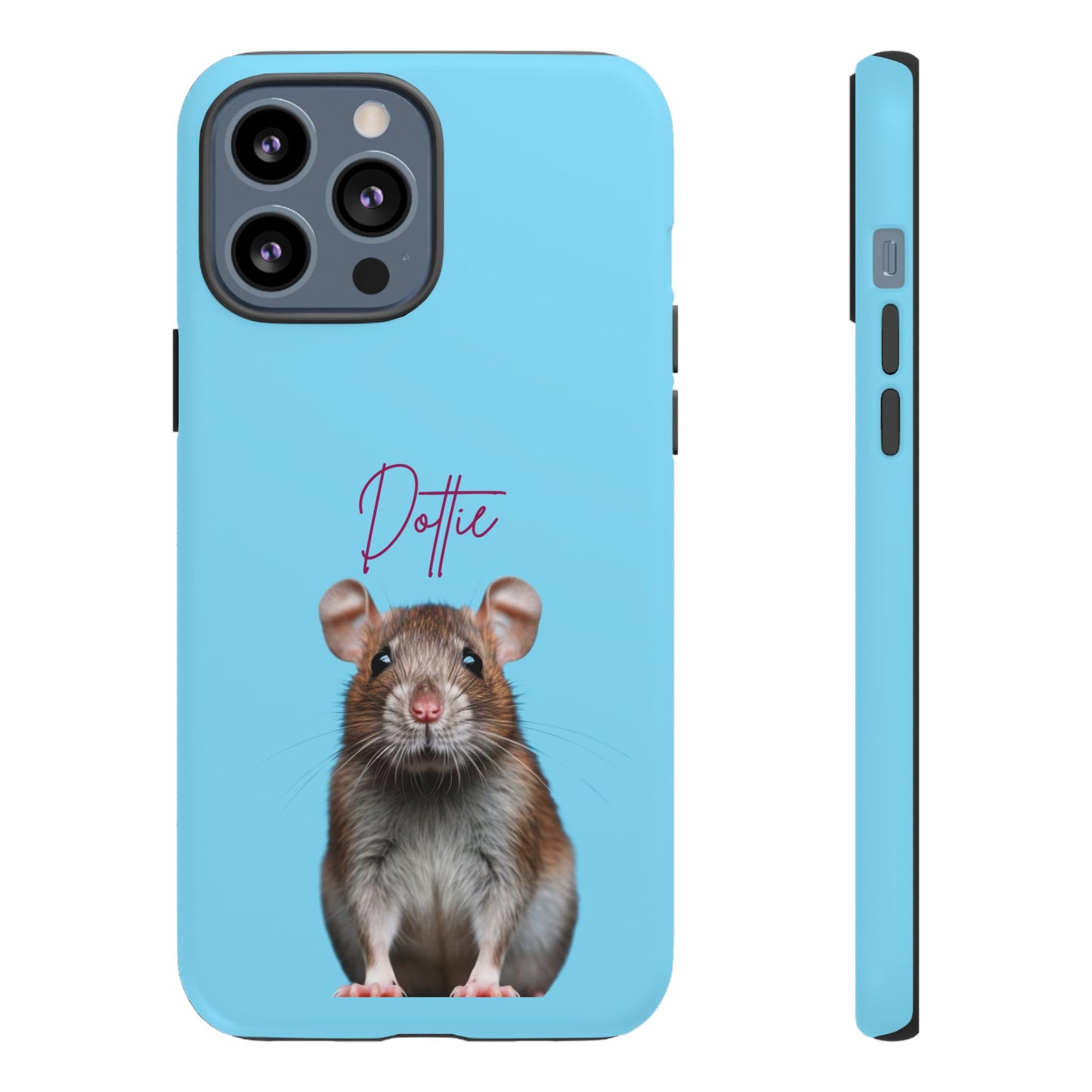 Customizable Pet Tough Phone Case Your Pet Photo or Digital Painting with Name_8 iPhone 16, 15 Pro Max, 15 Plus, Samsung S24 Ultra, Pixel 7