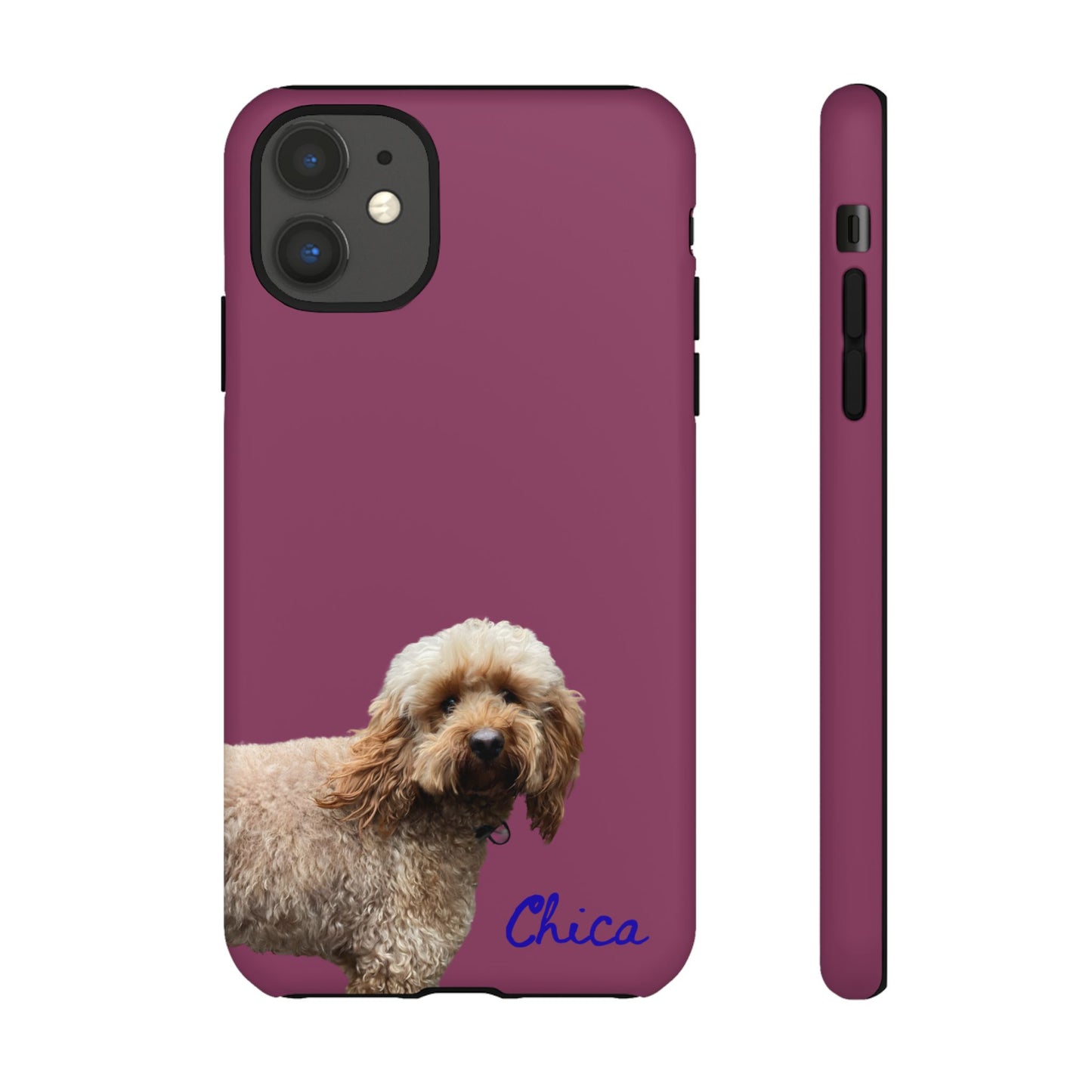 Customizable Pet Tough Phone Case Your Pet Photo or Digital Painting with Name_9 iPhone 16, 15 Pro Max, 15 Plus, Samsung S24 Ultra, Pixel 7