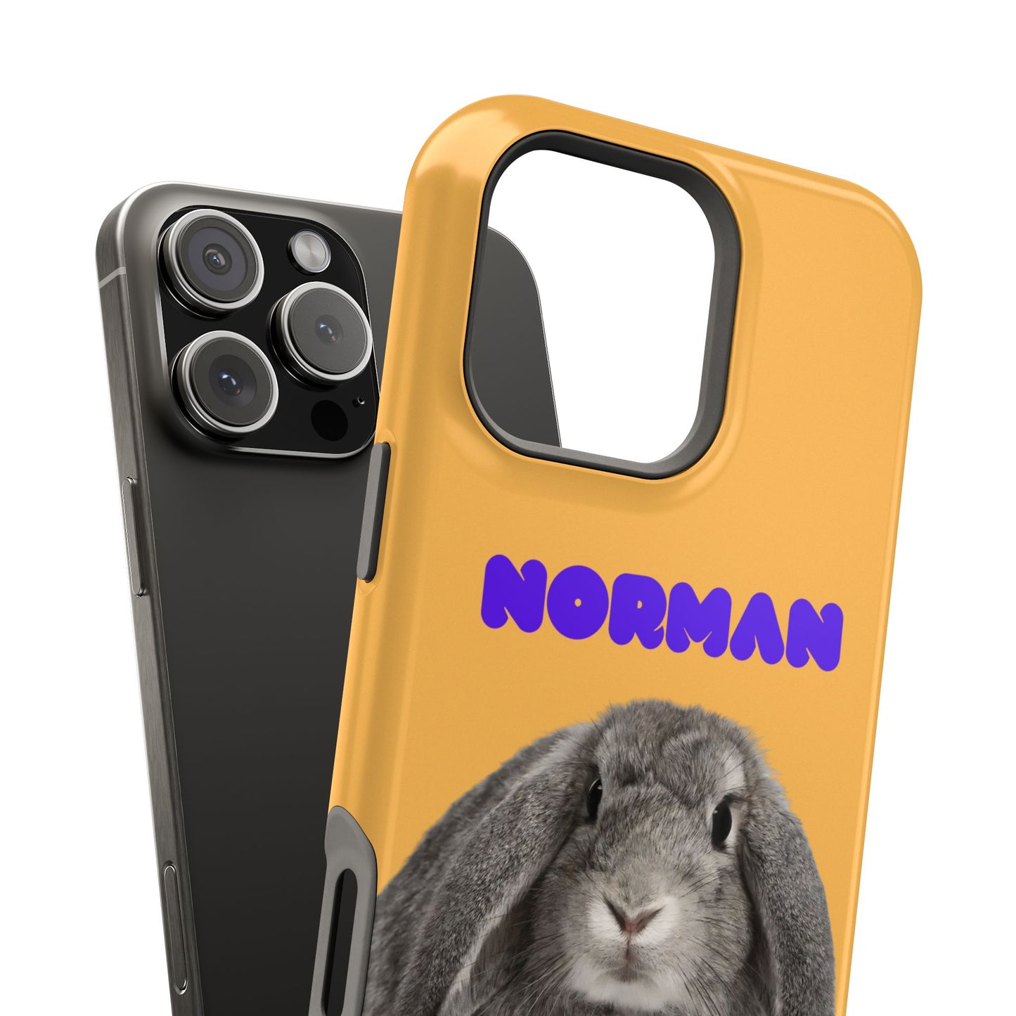 Customizable Magnetic Impact-Resistant Phone Case Your Pet Photo or Digital Painting with Name_7_iPhone 13 and up