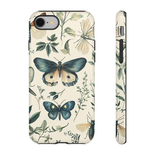 Antique Entomology Insect Illustration Cottagecore Aesthetic_1 Customizable Tough Phone Case for iPhone 16, 15 Pro Max, Samsung S24 Ultra, Pixel 7 & more