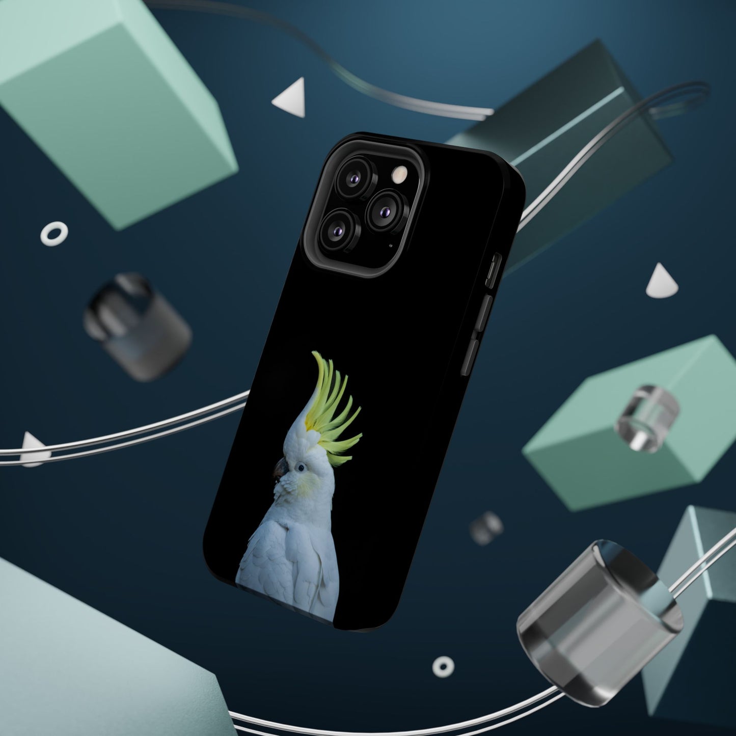 Sulphur Crested Cockatoo - Magnetic Impact-Resistant Phone Case - Fono Caso x EstebantheNatureman - Wildlife Case - Gift for Bird Lovers