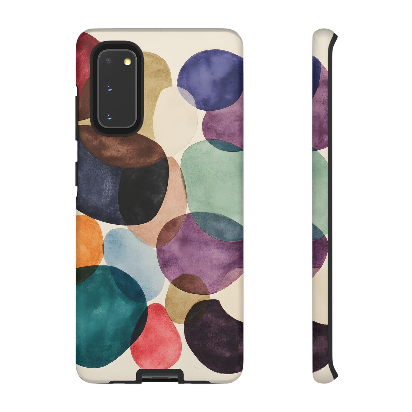 Colorful Abstract Organic Shapes_22 Customizable Tough Phone Case for iPhone 16, 15 Pro Max, Samsung S24 Ultra, Pixel 7 & more