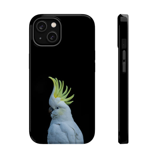 Sulphur Crested Cockatoo - Magnetic Impact-Resistant Phone Case - Fono Caso x EstebantheNatureman - Wildlife Case - Gift for Bird Lovers