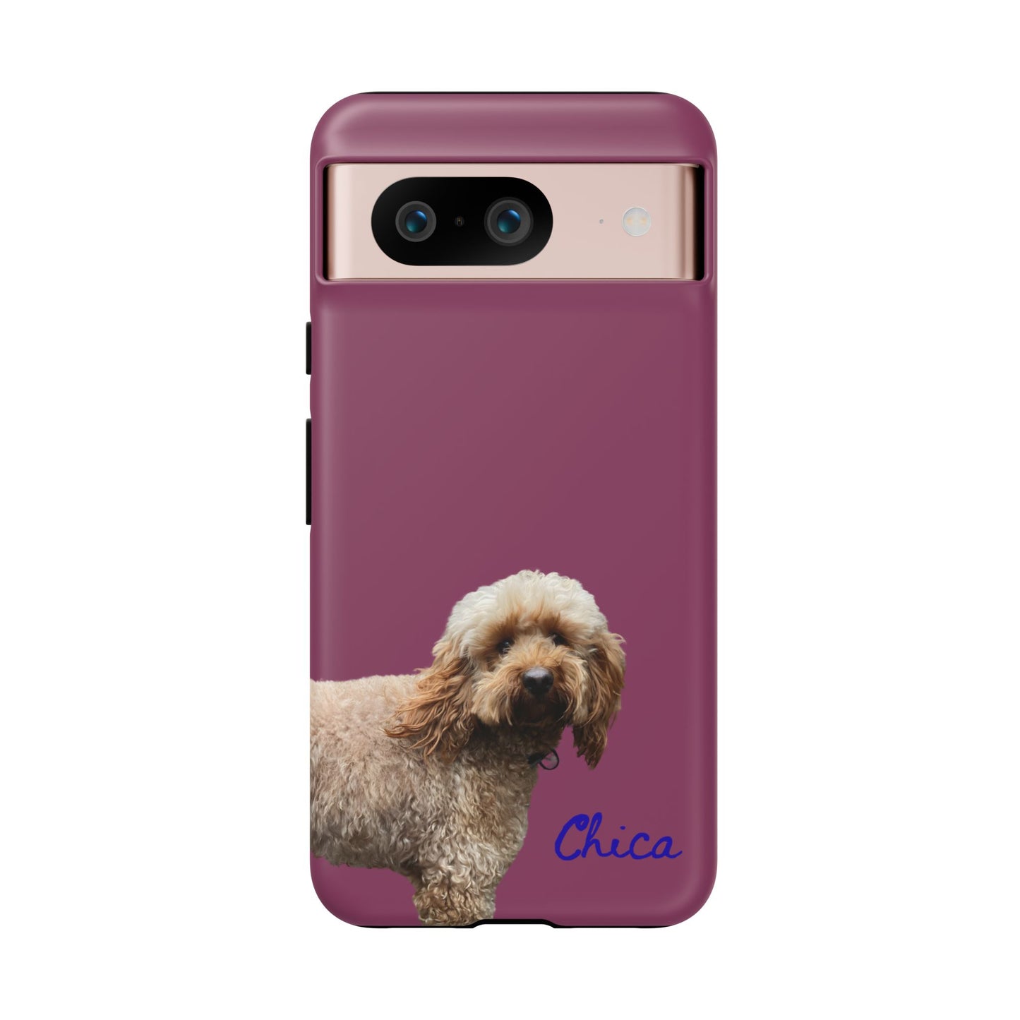 Customizable Pet Tough Phone Case Your Pet Photo or Digital Painting with Name_9 iPhone 16, 15 Pro Max, 15 Plus, Samsung S24 Ultra, Pixel 7