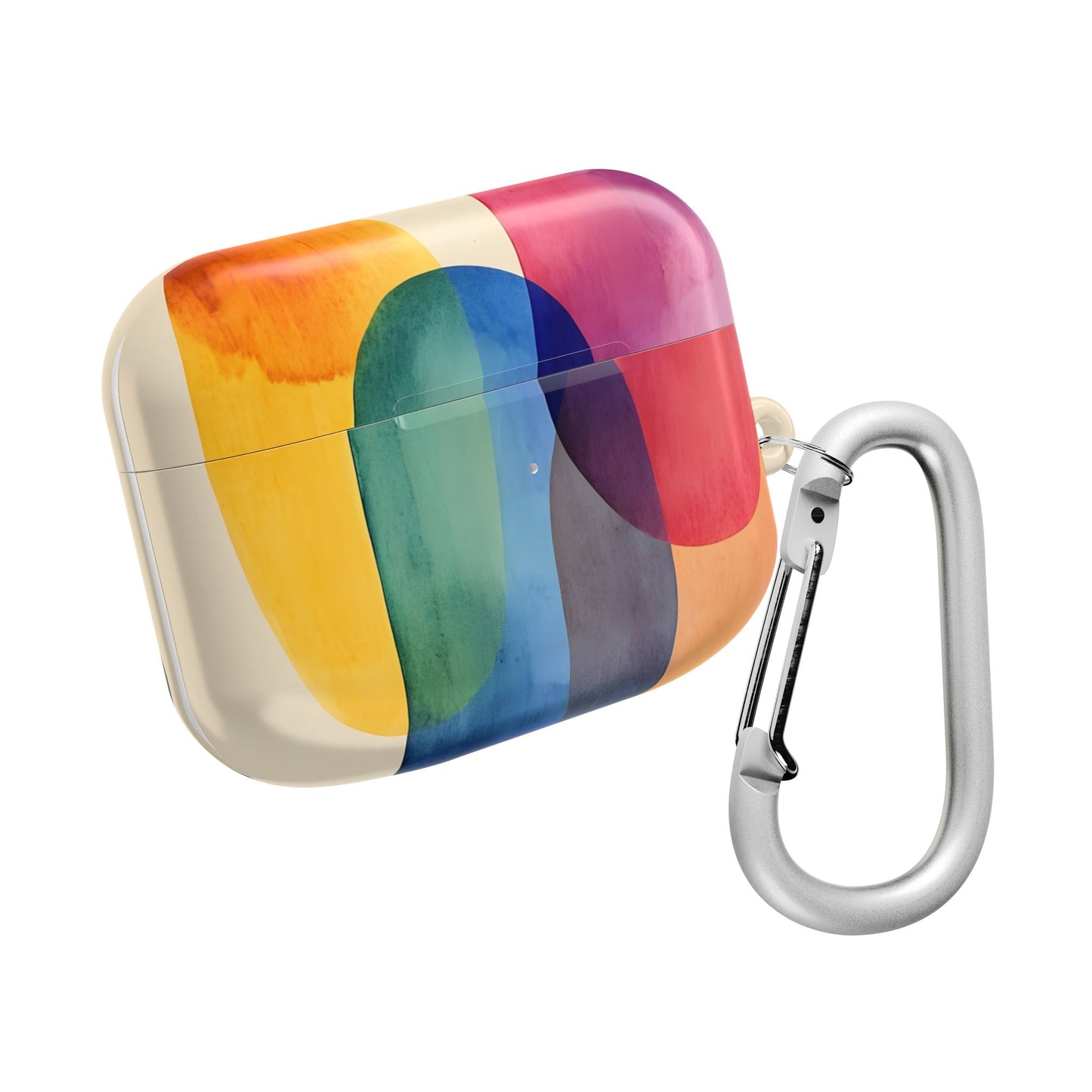 Colorful Abstract Organic Shapes_17 Customizable AirPods Case, Protective Cover, Unique Design