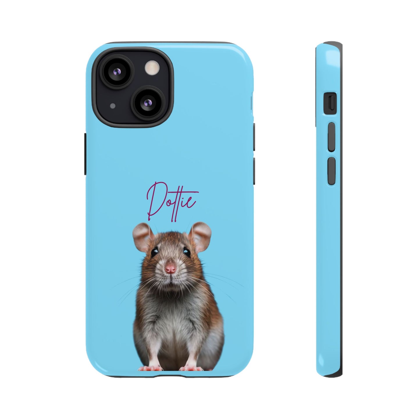 Customizable Pet Tough Phone Case Your Pet Photo or Digital Painting with Name_8 iPhone 16, 15 Pro Max, 15 Plus, Samsung S24 Ultra, Pixel 7