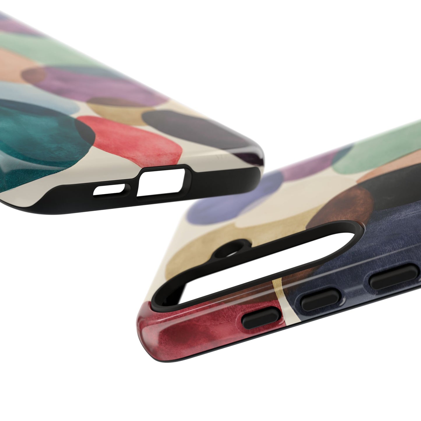 Colorful Abstract Organic Shapes_22 Customizable Tough Phone Case for iPhone 16, 15 Pro Max, Samsung S24 Ultra, Pixel 7 & more