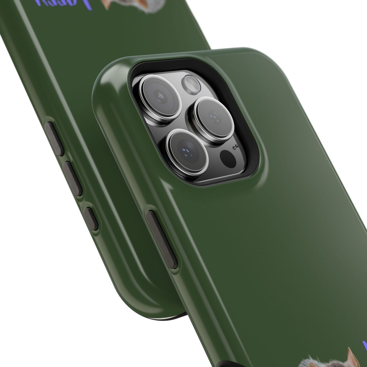 Customizable Magnetic Impact-Resistant Phone Case Your Pet Photo or Digital Painting with Name_1_iPhone 13 and up
