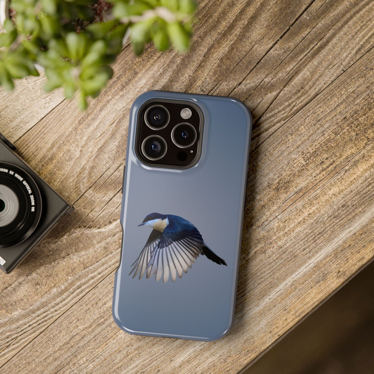 Restless Flycatcher - Magnetic Impact-Resistant Case - Fono Caso x EstebantheNatureman - Wildlife Photography Case - Gift for Bird Lovers
