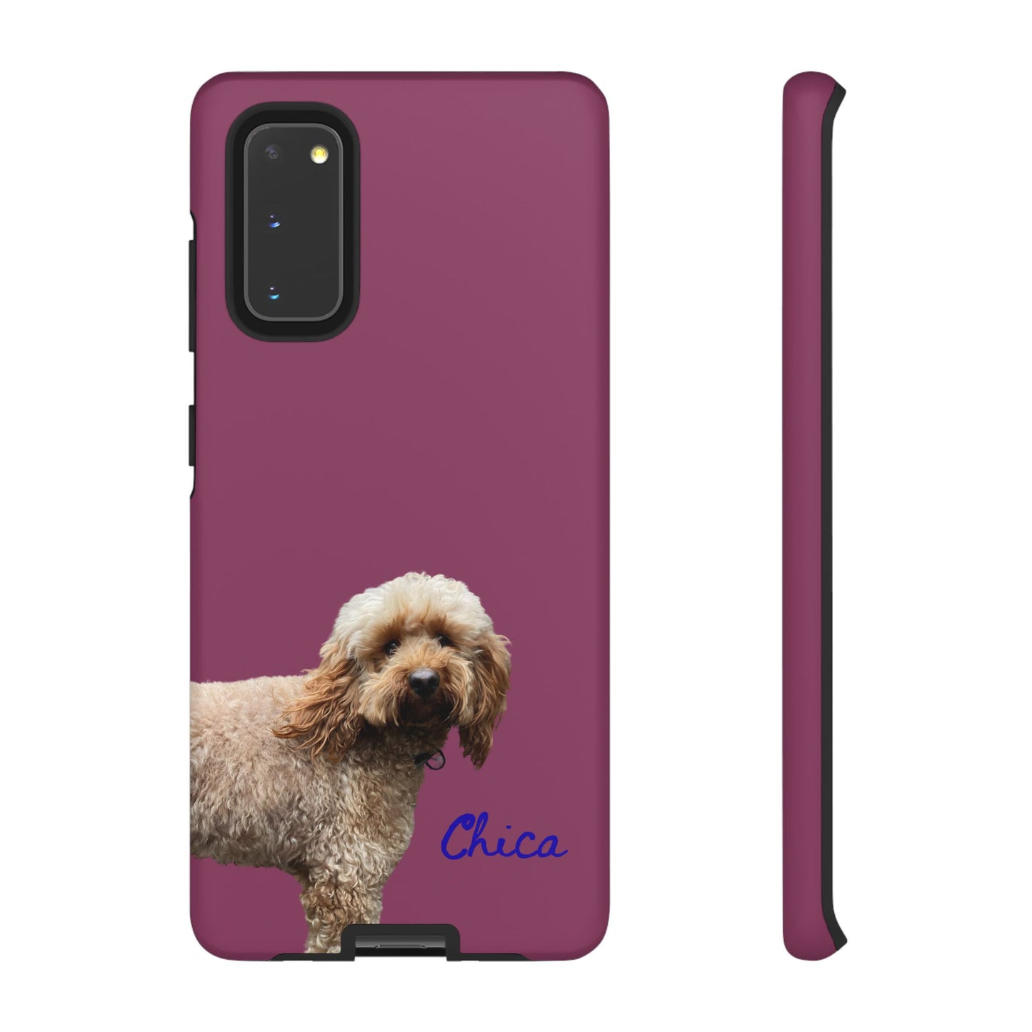 Customizable Pet Tough Phone Case Your Pet Photo or Digital Painting with Name_9 iPhone 16, 15 Pro Max, 15 Plus, Samsung S24 Ultra, Pixel 7