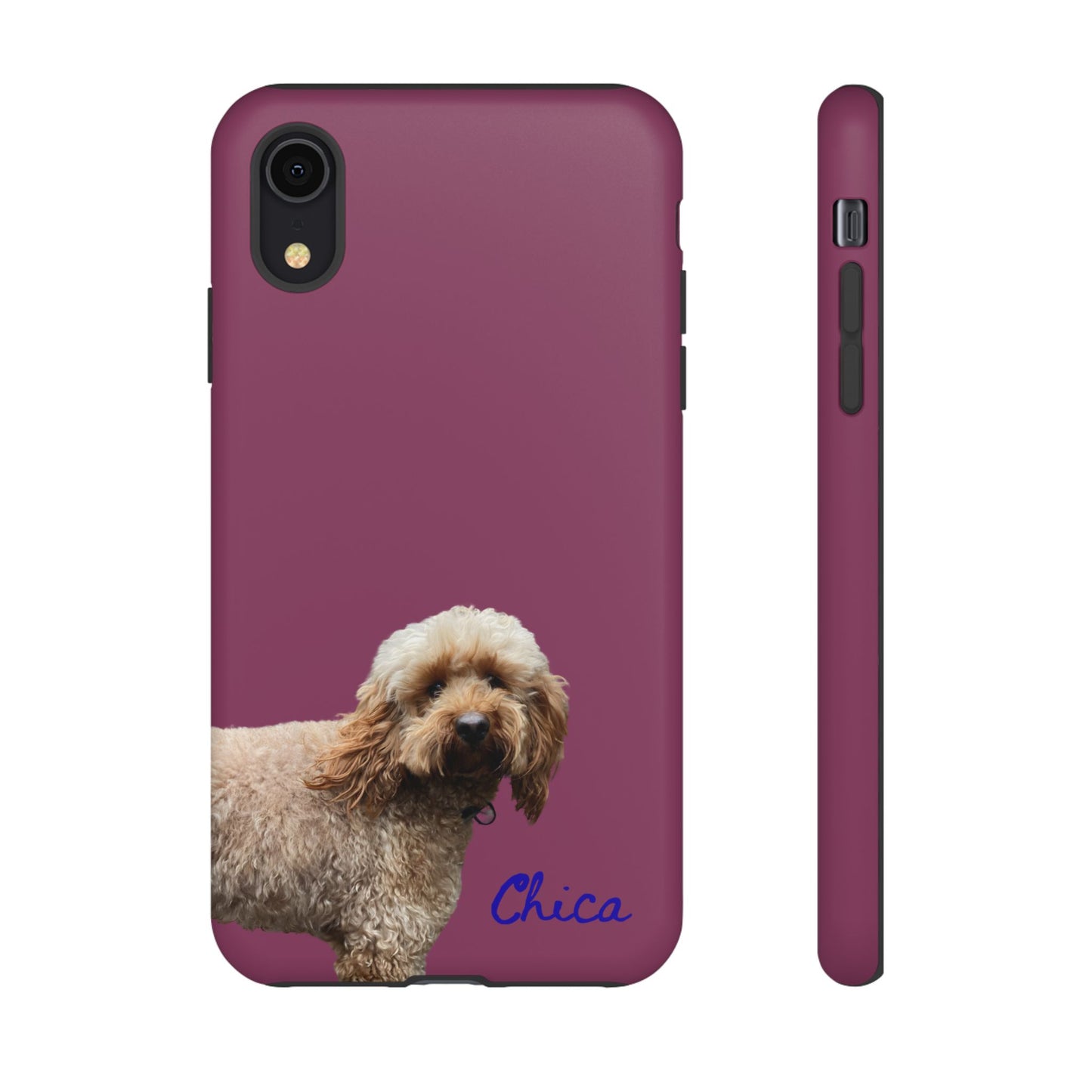 Customizable Pet Tough Phone Case Your Pet Photo or Digital Painting with Name_9 iPhone 16, 15 Pro Max, 15 Plus, Samsung S24 Ultra, Pixel 7