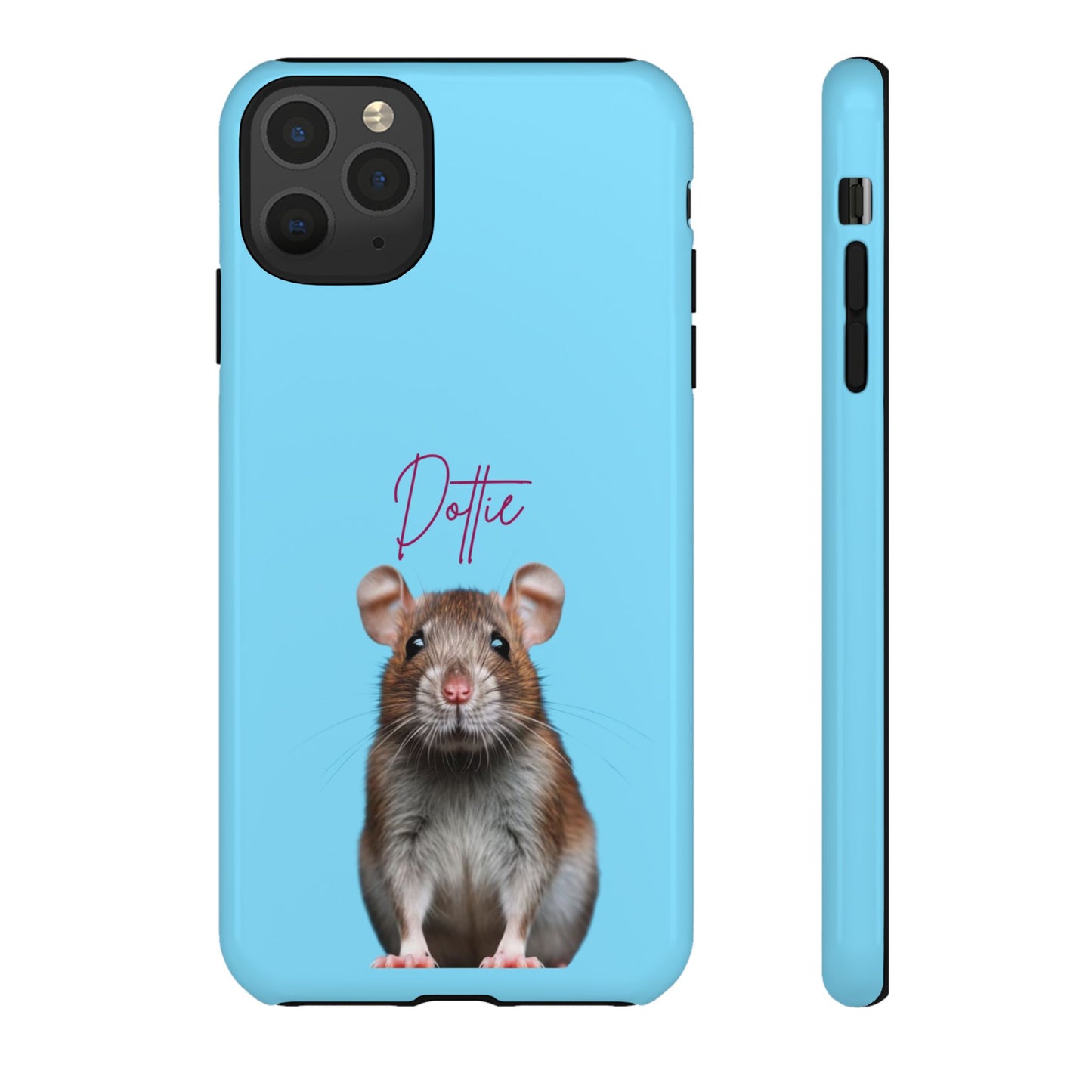 Customizable Pet Tough Phone Case Your Pet Photo or Digital Painting with Name_8 iPhone 16, 15 Pro Max, 15 Plus, Samsung S24 Ultra, Pixel 7