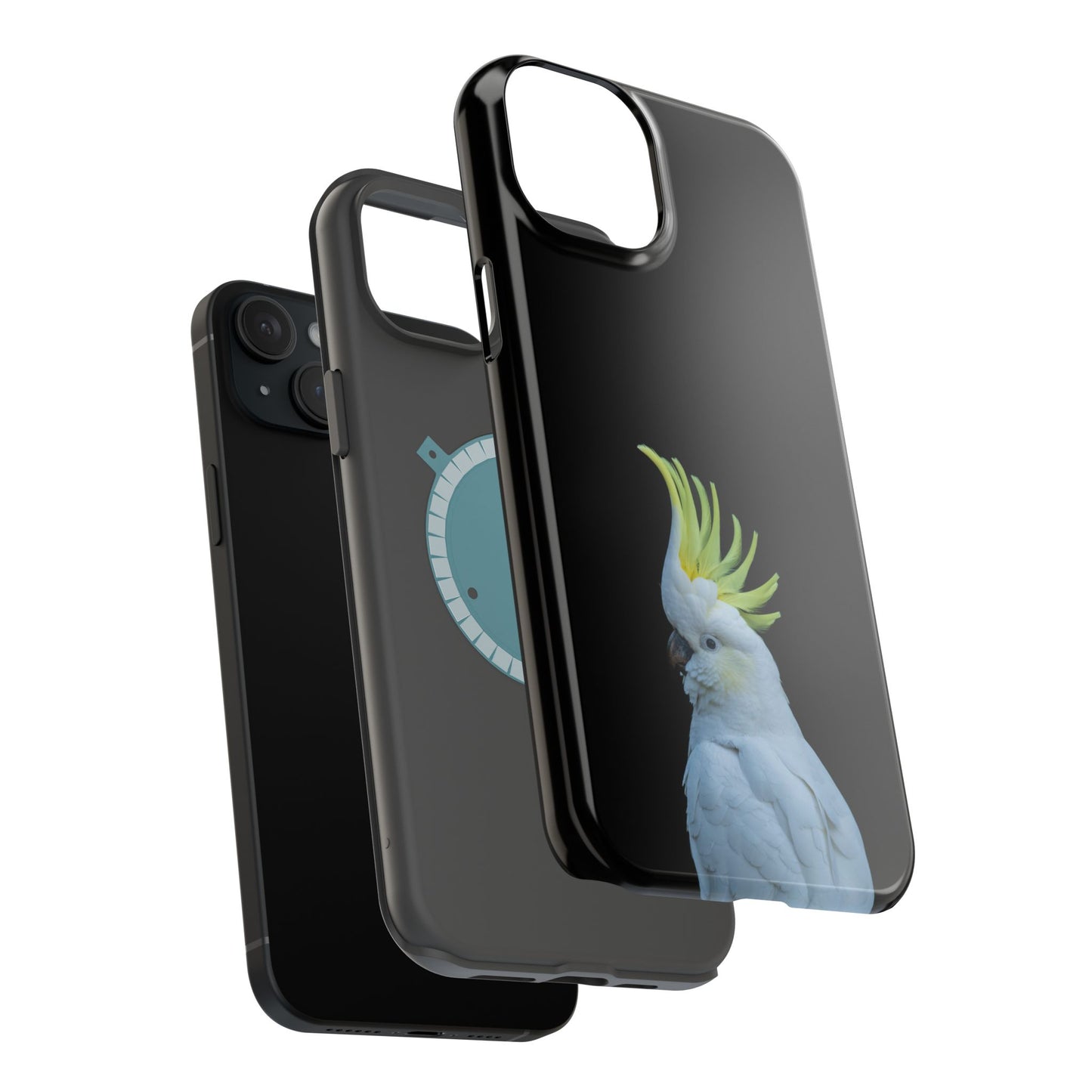 Sulphur Crested Cockatoo - Magnetic Impact-Resistant Phone Case - Fono Caso x EstebantheNatureman - Wildlife Case - Gift for Bird Lovers