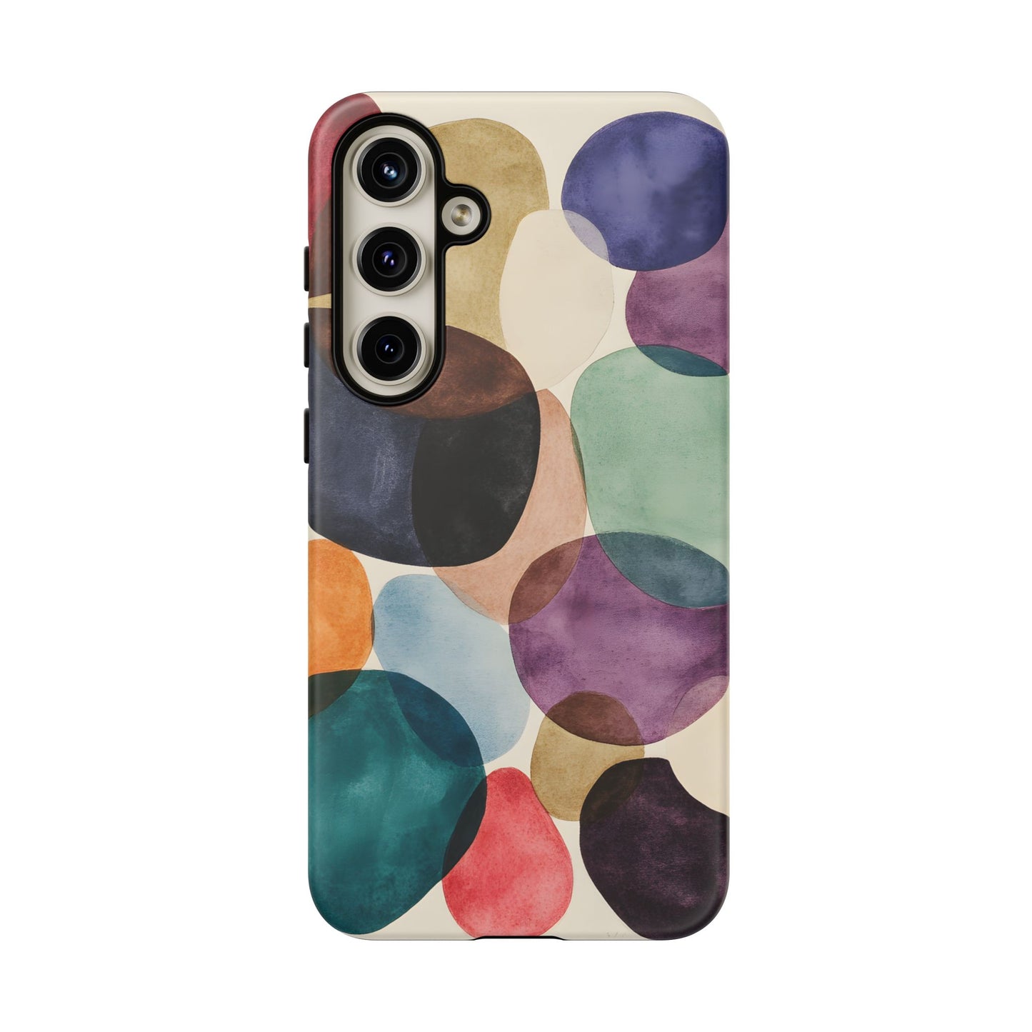 Colorful Abstract Organic Shapes_22 Customizable Tough Phone Case for iPhone 16, 15 Pro Max, Samsung S24 Ultra, Pixel 7 & more