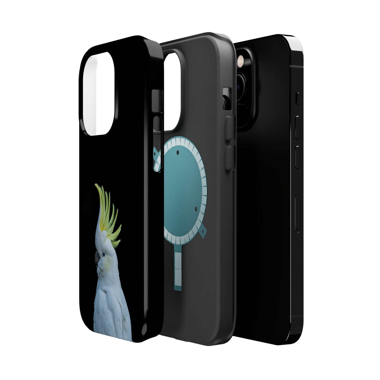 Sulphur Crested Cockatoo - Magnetic Impact-Resistant Phone Case - Fono Caso x EstebantheNatureman - Wildlife Case - Gift for Bird Lovers