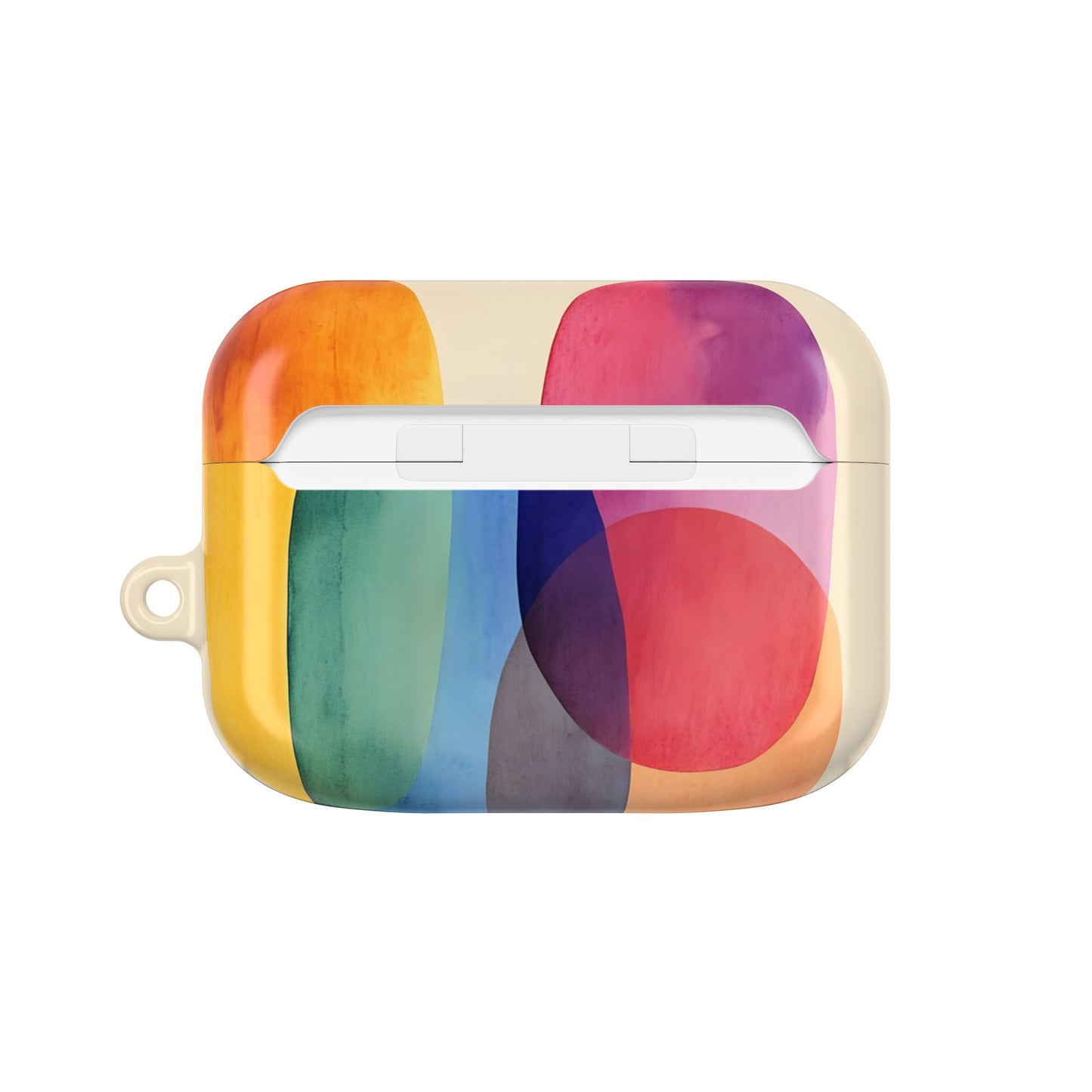 Colorful Abstract Organic Shapes_17 Customizable AirPods Case, Protective Cover, Unique Design