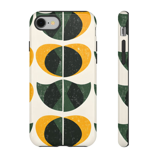 Mid-Century Modern Abstract_5 Customizable Tough Phone Case for iPhone 16, 15 Pro Max, Samsung S24 Ultra, Pixel 7 & more