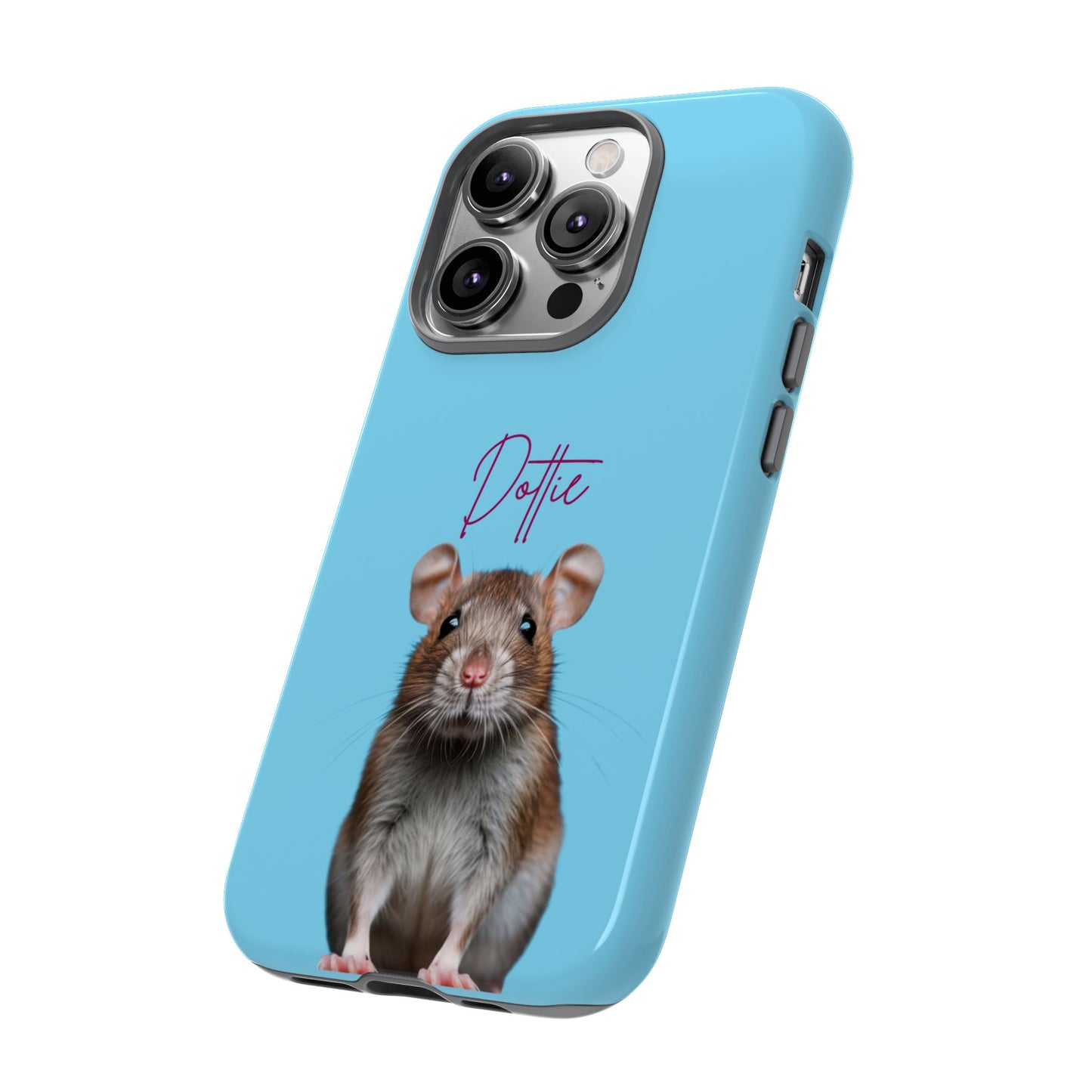 Customizable Pet Tough Phone Case Your Pet Photo or Digital Painting with Name_8 iPhone 16, 15 Pro Max, 15 Plus, Samsung S24 Ultra, Pixel 7
